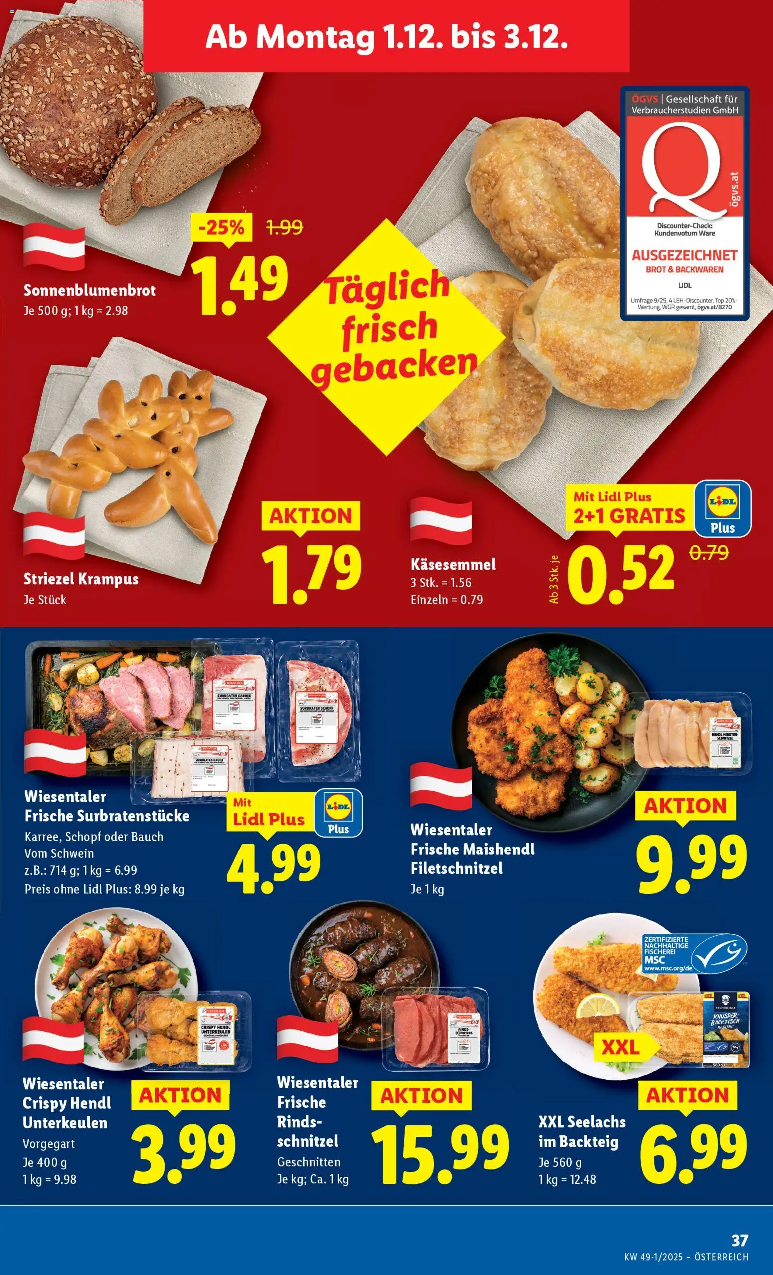 Lidl Flugblatt - Eisenstadt, Ebenfurth, Mattersburg gültig ab 27.11.2025 | Seite: 41 | Produkte: Brot