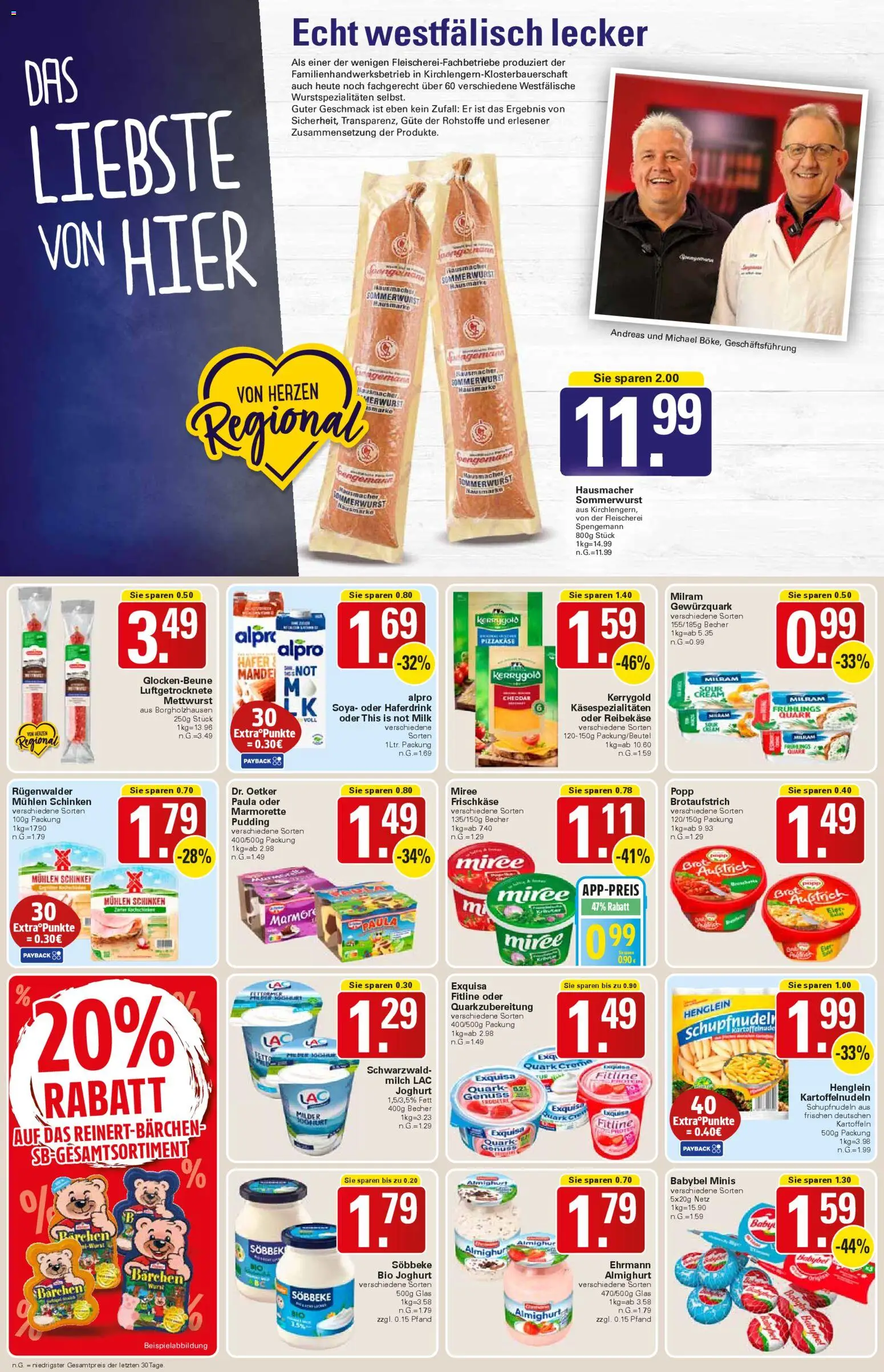 WEZ Prospekt – gültig ab 07.04.2026 | Seite: 10 | Produkte: Quark, Alpro, Schinken, Frischkase