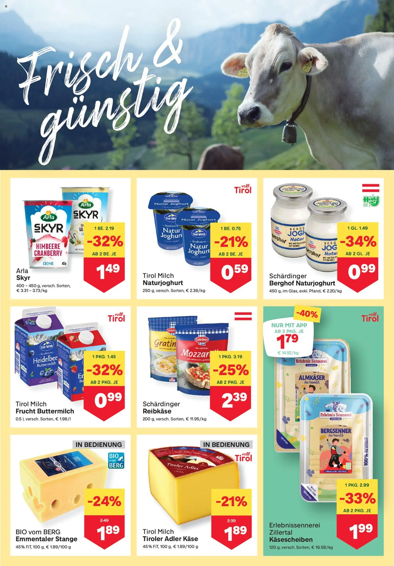 MPREIS Kärnten gültig ab 29.01.2026 | Seite: 5 | Produkte: Himbeere, Milch, Käse, Joghurt