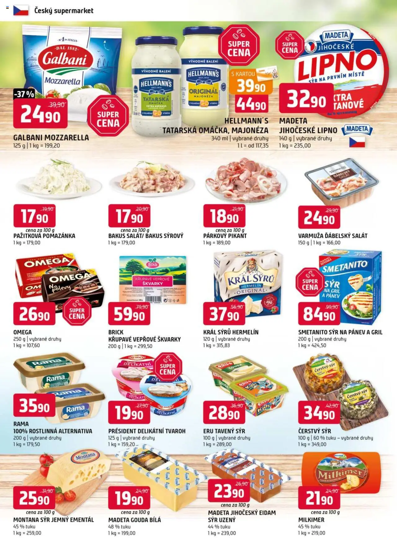 Terno leták od 11.06.2025 | Strana: 4 | Produkty: Ementál, Omega, Hermelín, Hellmann's