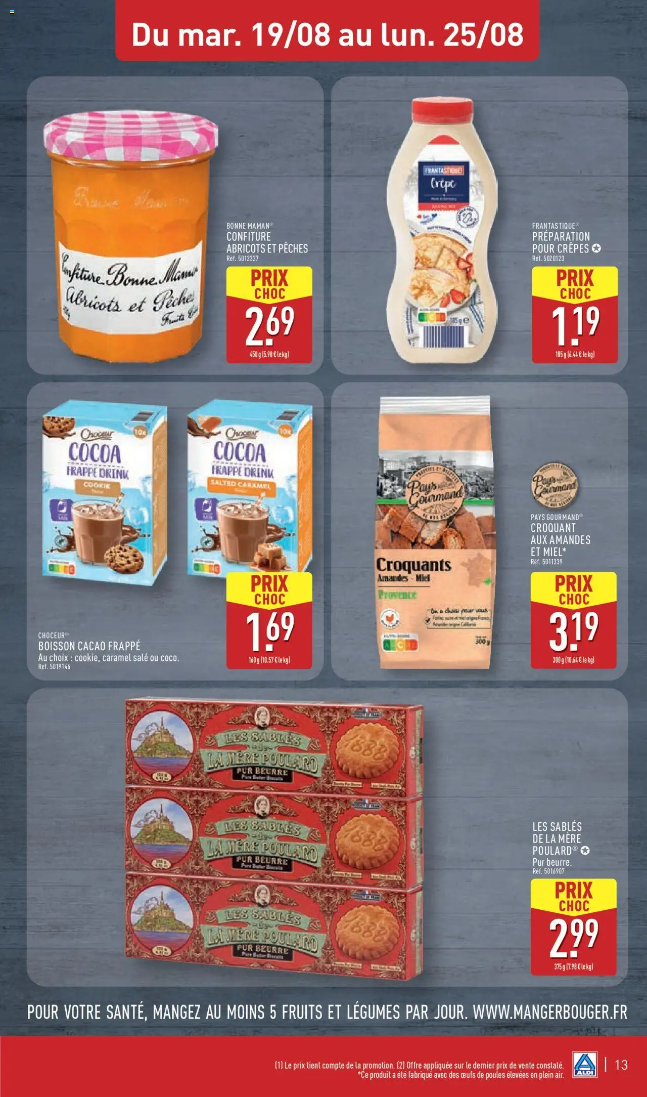  | Page: 15 | Produits: Pêche, Abricots, Beurre, Amandes