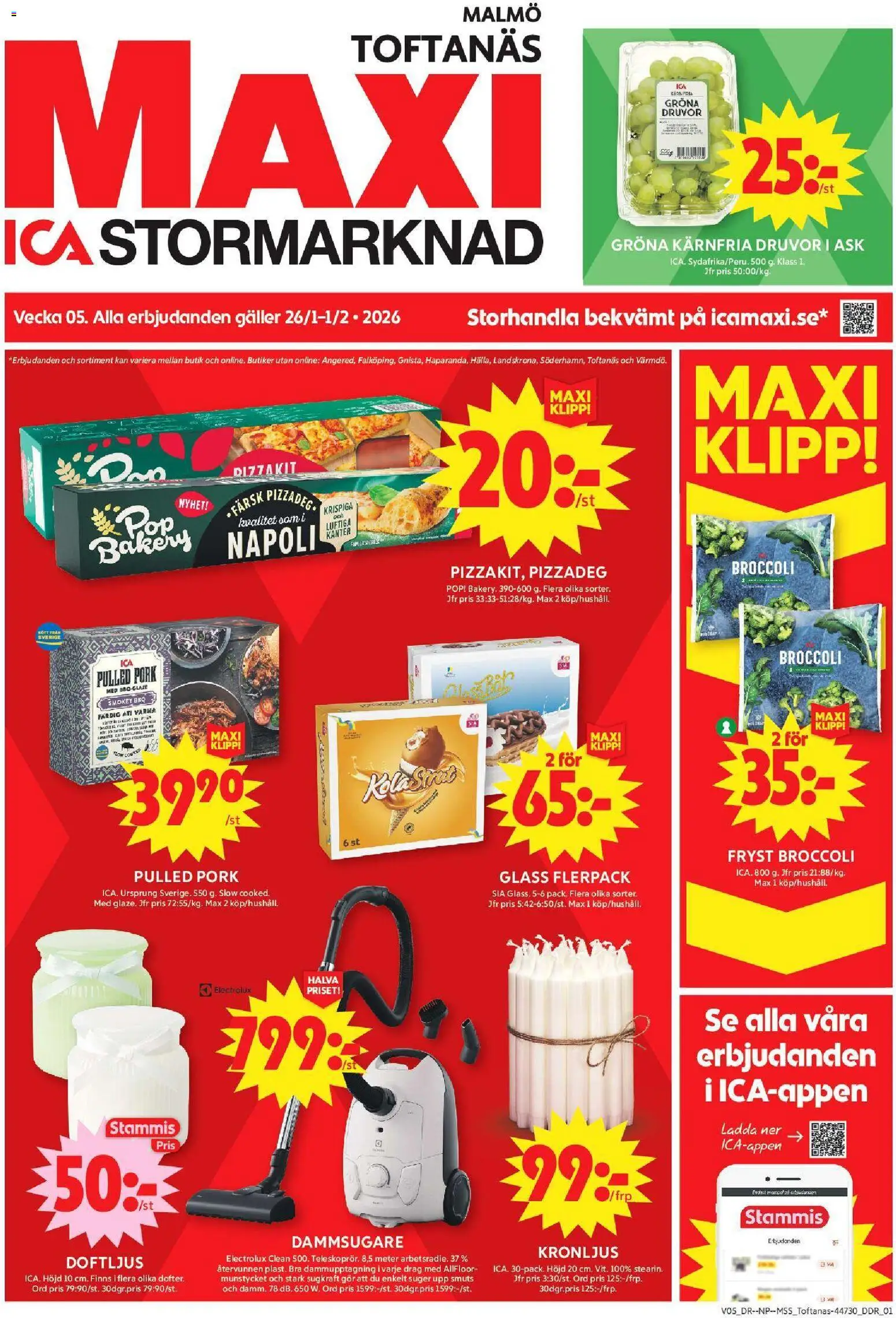 ICA Maxi reklamblad aktuell från 26.01.2026 | Sida: 1