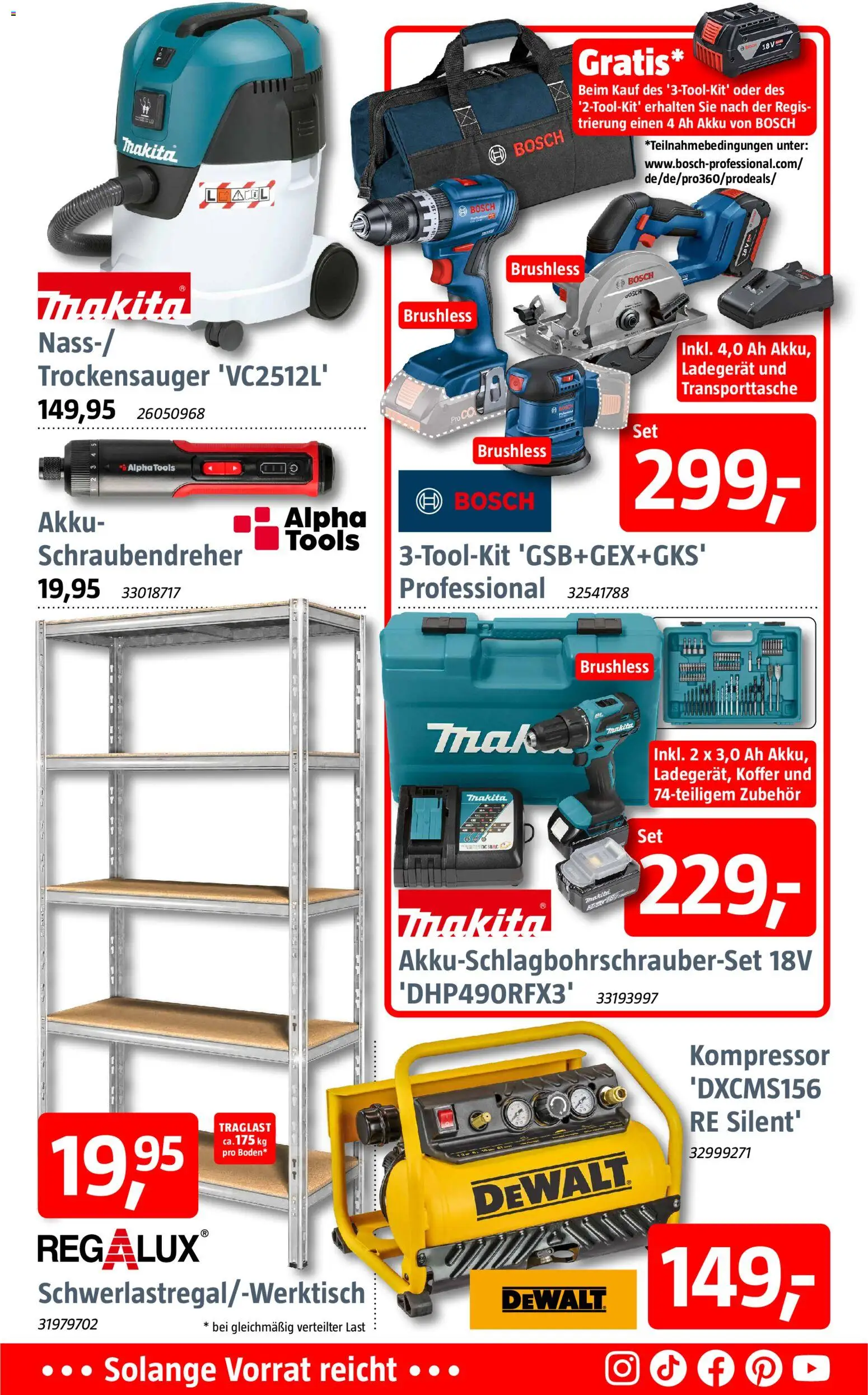 Bauhaus Prospekt 	 – gültig ab 03.01.2026 | Seite: 6 | Produkte: Bosch, Koffer, Ladegerät