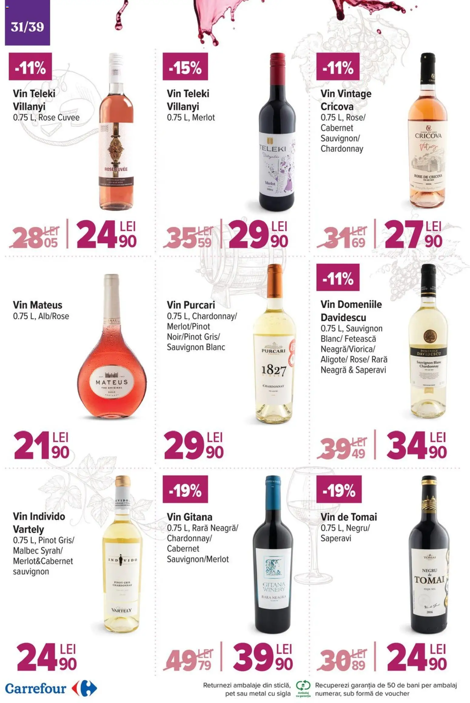 Noul catalog Carrefour – valabil de la 19.11.2025 | Pagină: 31 | Produse: Vin