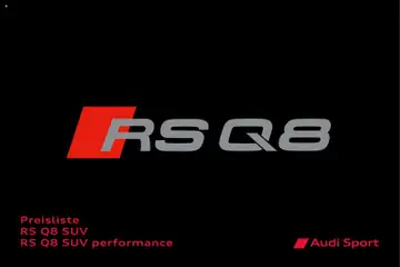 Audi RS Q8 / RS Q8 performance ab 28.10.2025 gültig