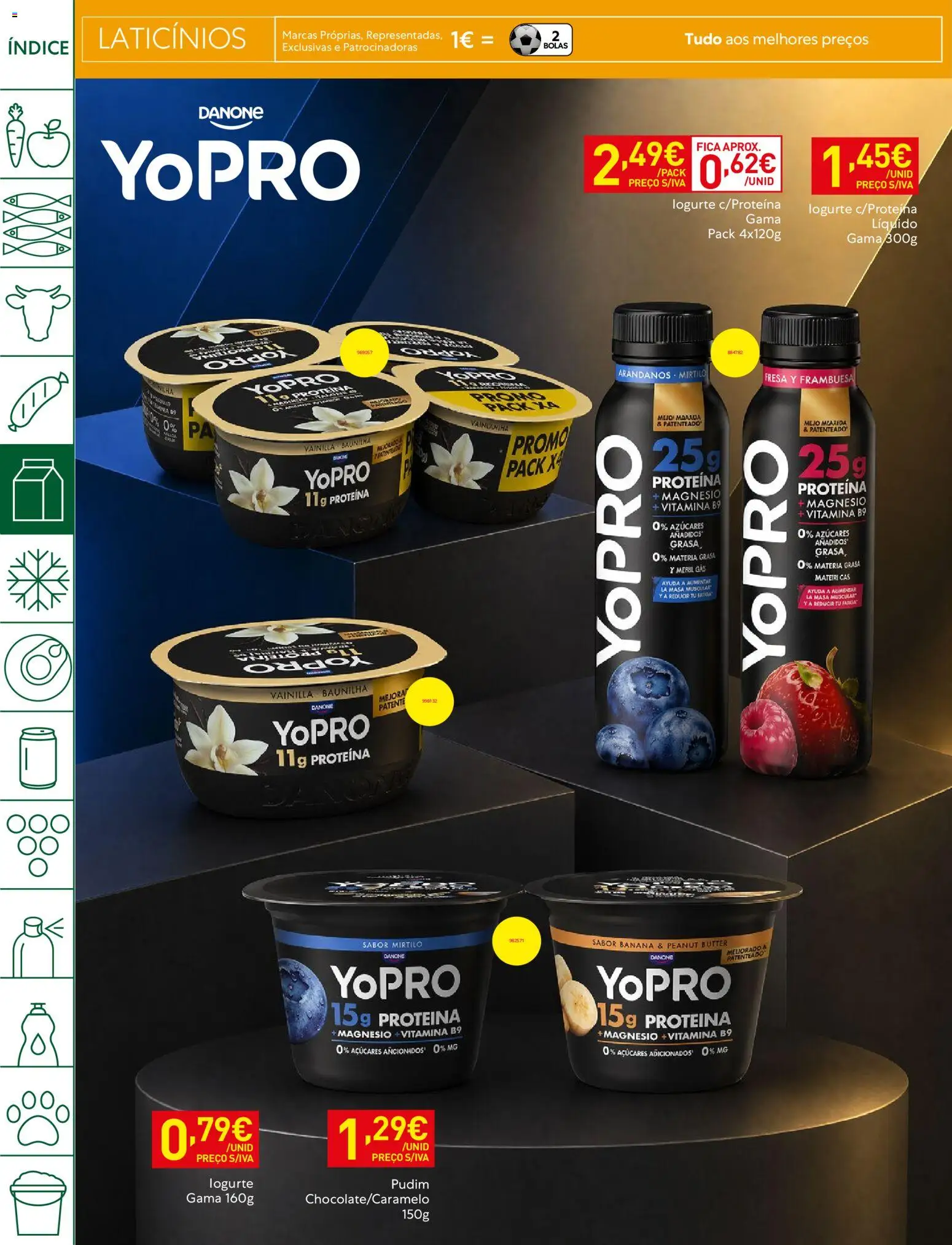 Recheio folheto │ válido de 28.04.2026 | Página: 16 | Produtos: Banana, Pudim, Proteina