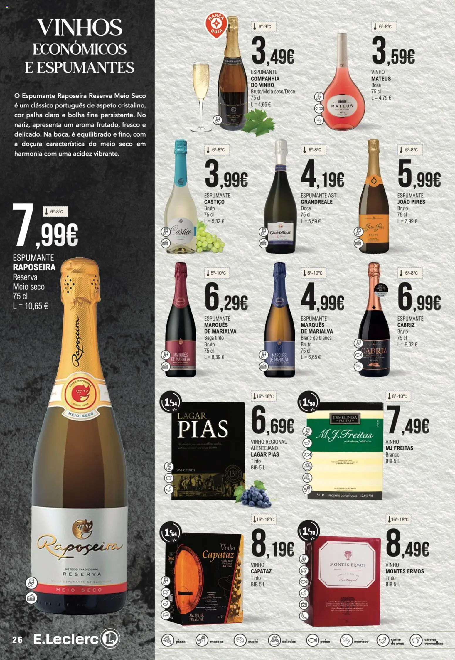 E.Leclerc folheto Queijos, Enchidos e Vinhos │ válido de 10.02.2026 | Página: 26