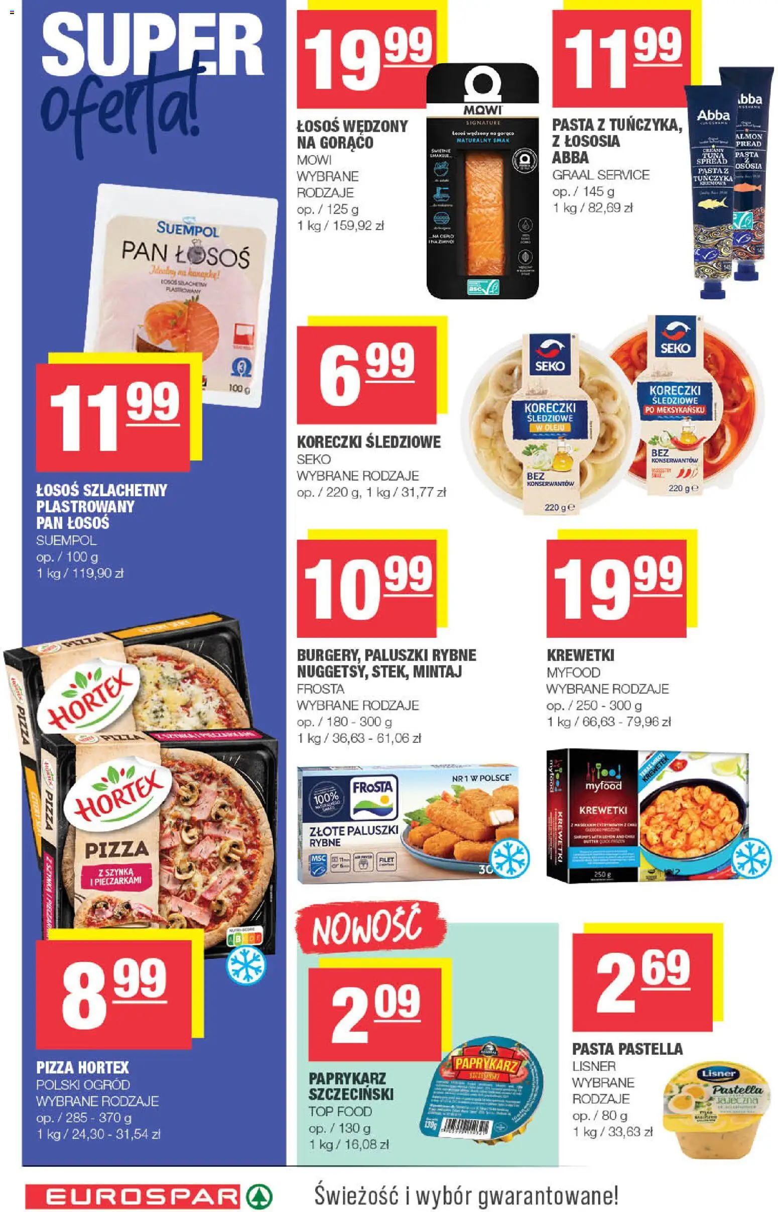 Spar Gazetka - Eurospar od 07.01.2026 | Strona: 8 | Produkty: Paprykarz, Paluszki rybne, Mintaj, Paluszki