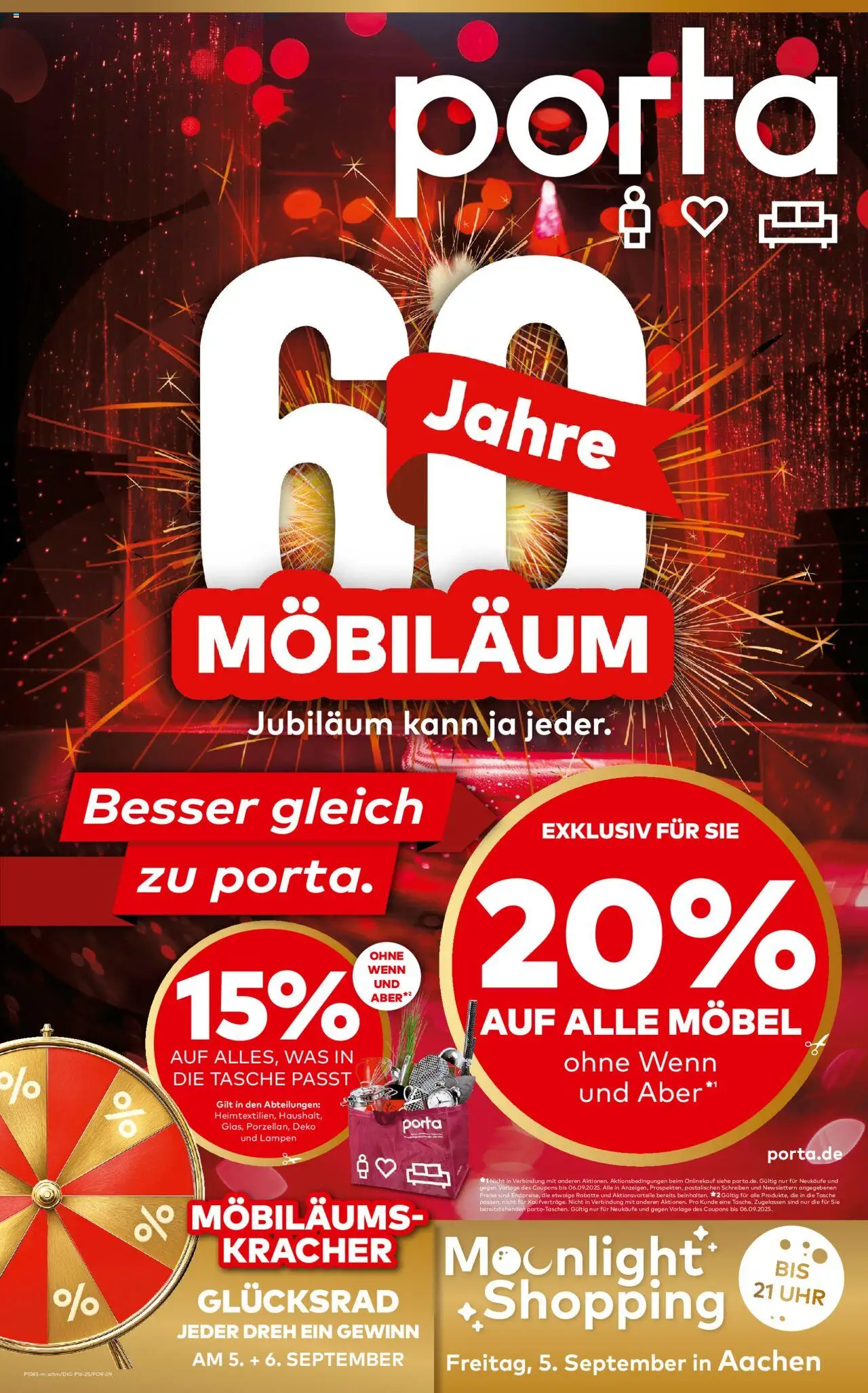 Porta! Prospekt Aachen 	 - gültig ab dem 31.08.2025 | Seite: 1 | Produkte: Tasche, Uhr