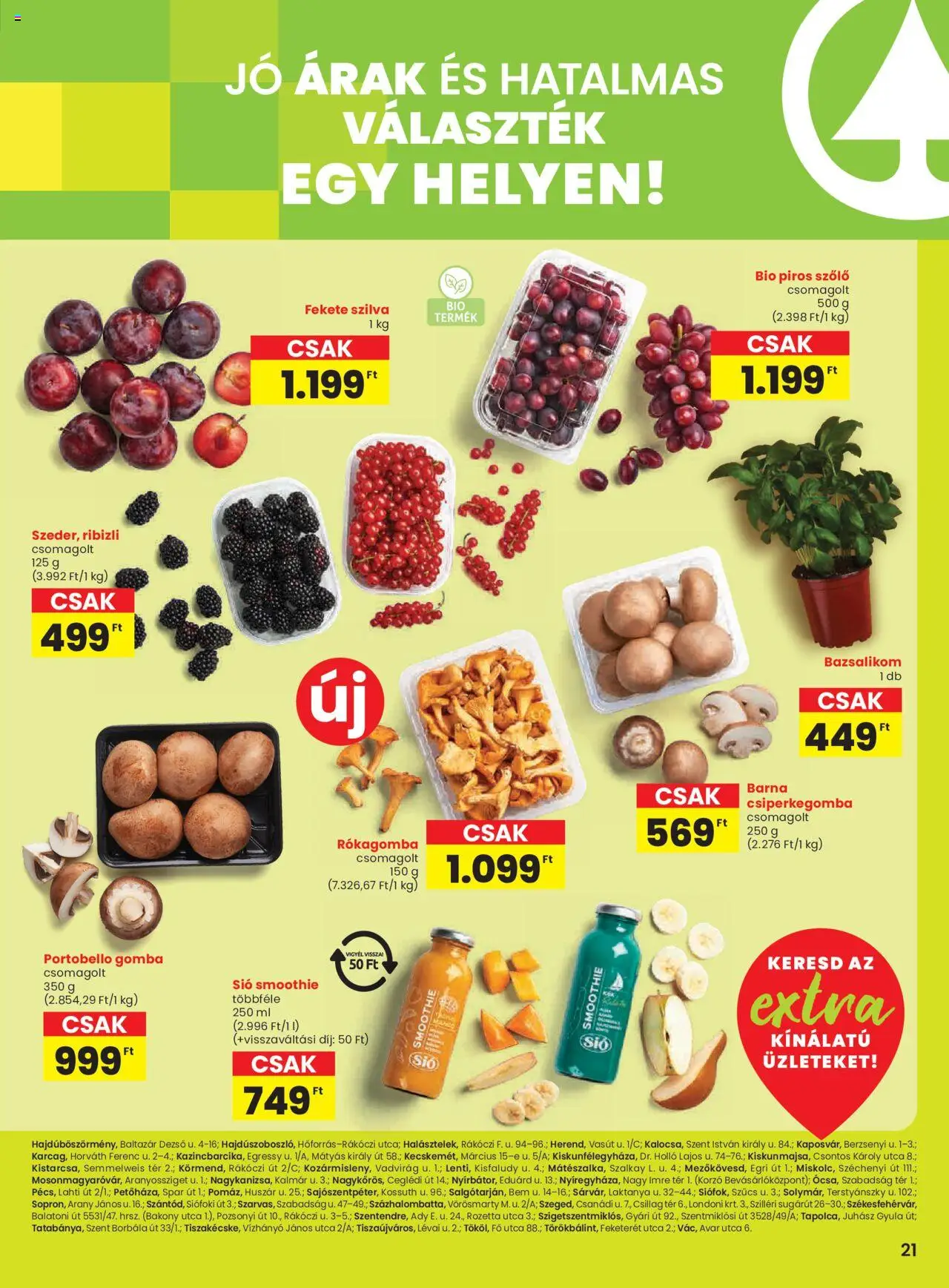 Interspar akciós ujság - amely érvényes a következő dátumtól: 31.07.2025 | Oldal: 2 | Termékek: Szőlő, Csiperkegomba, Gomba, Smoothie