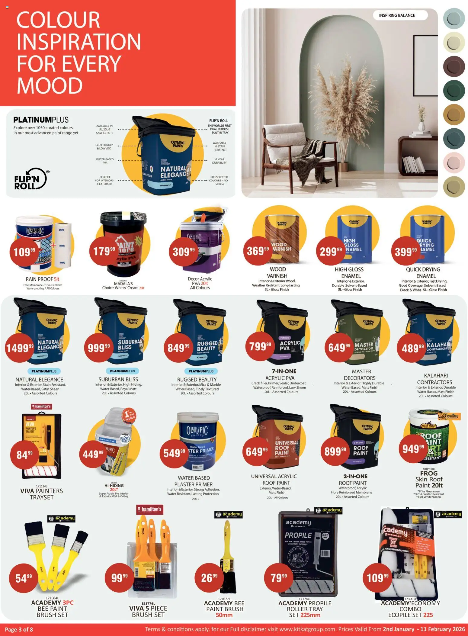 New KIT KAT Cash & Carry catalogue – valid from 02.01.2026 | Page: 3 | Products: Tray, Paint, Brush, Enamel