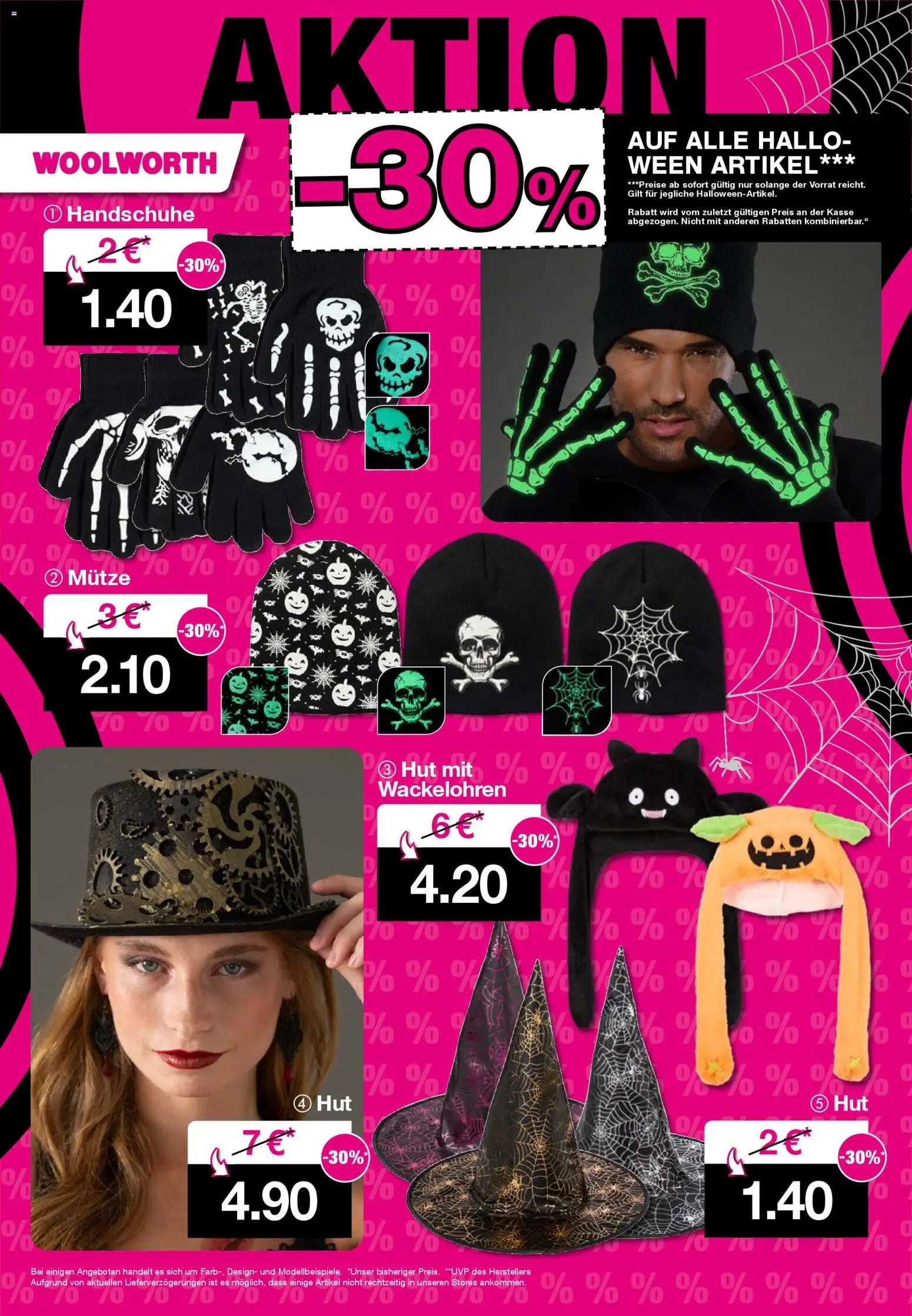 Woolworth Prospekt 	 – gültig ab 29.10.2025 | Seite: 37 | Produkte: Hut, Handschuhe