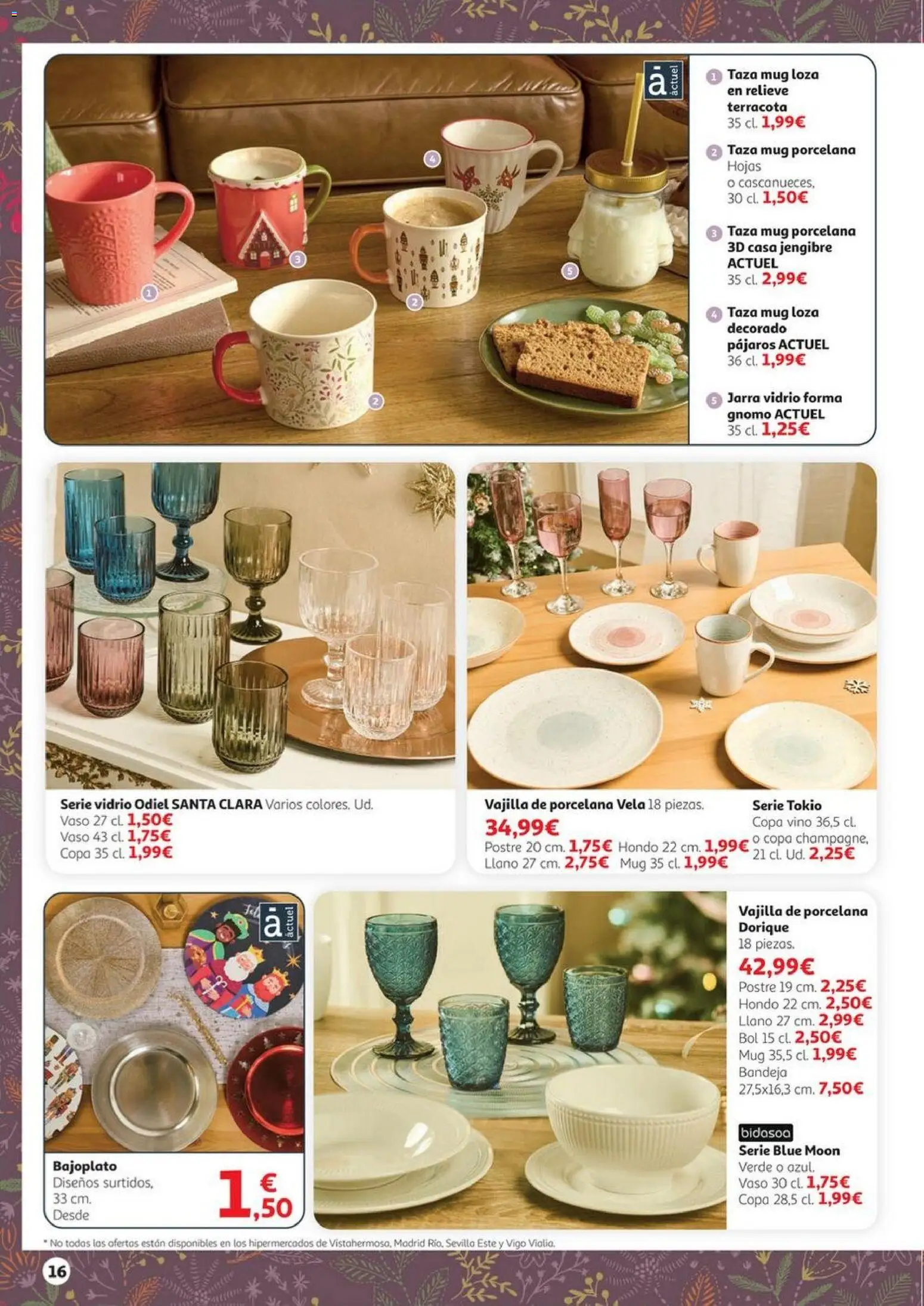 Alcampo - Decoración Navidad HG │ válido desde el 06.11.2025 | Página: 16 | Productos: Vino, Vela, Βρεφικό κρεβάτι, Bandeja