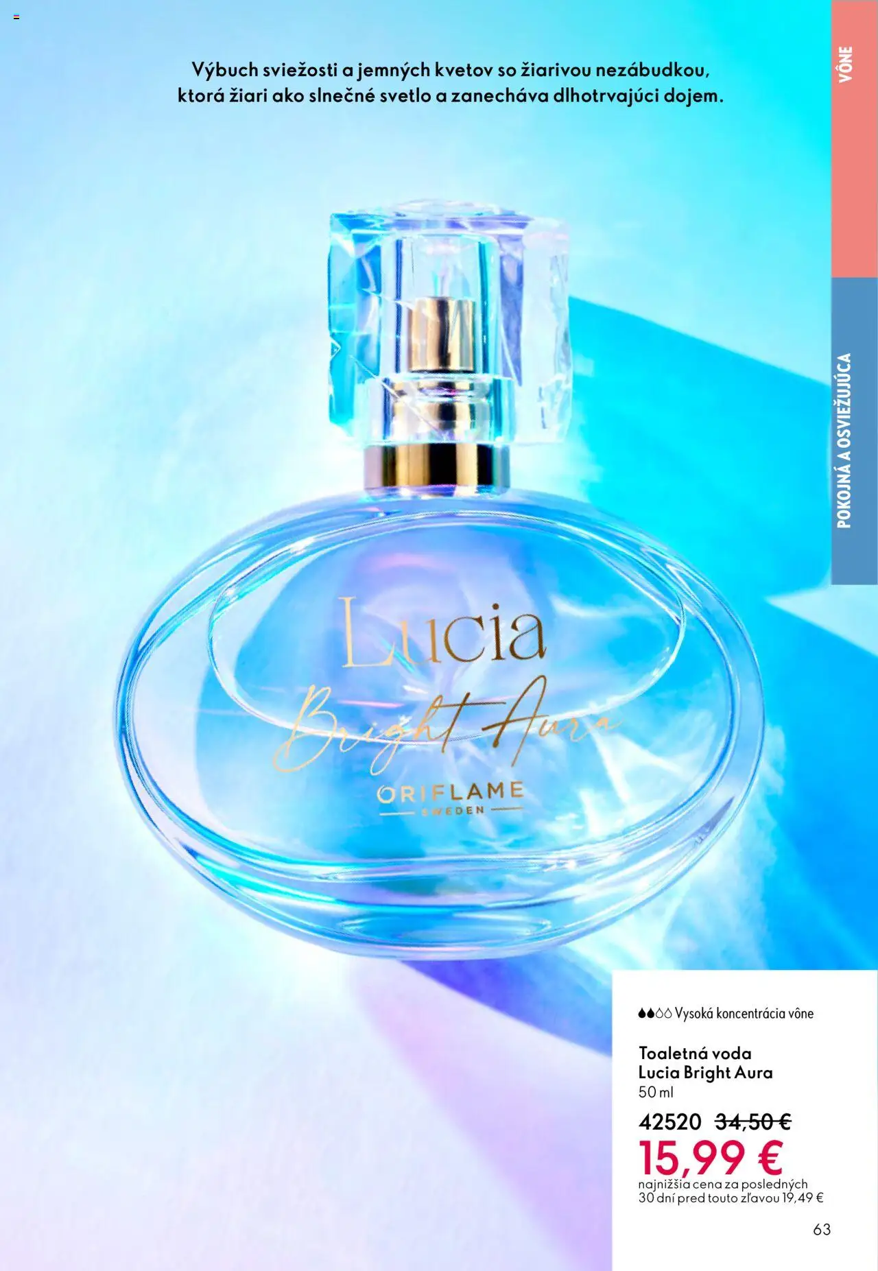 Nové Oriflame akcie – leták je platný od 01.10.2025 | Strana: 63 | Produkty: Svetlo, Toaletná voda, Voda