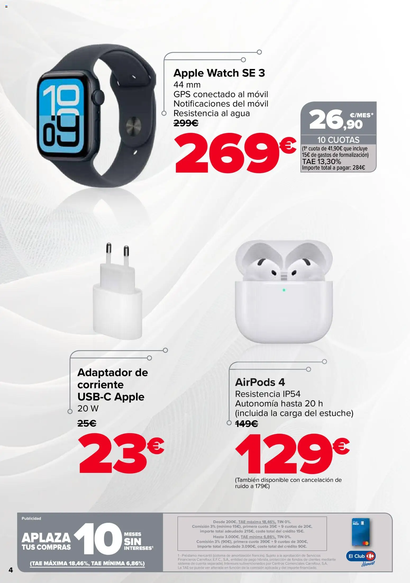 Carrefour - Apple Days │ válido desde el 15.01.2026 | Página: 4 | Productos: Airpods, Apple, Adaptador