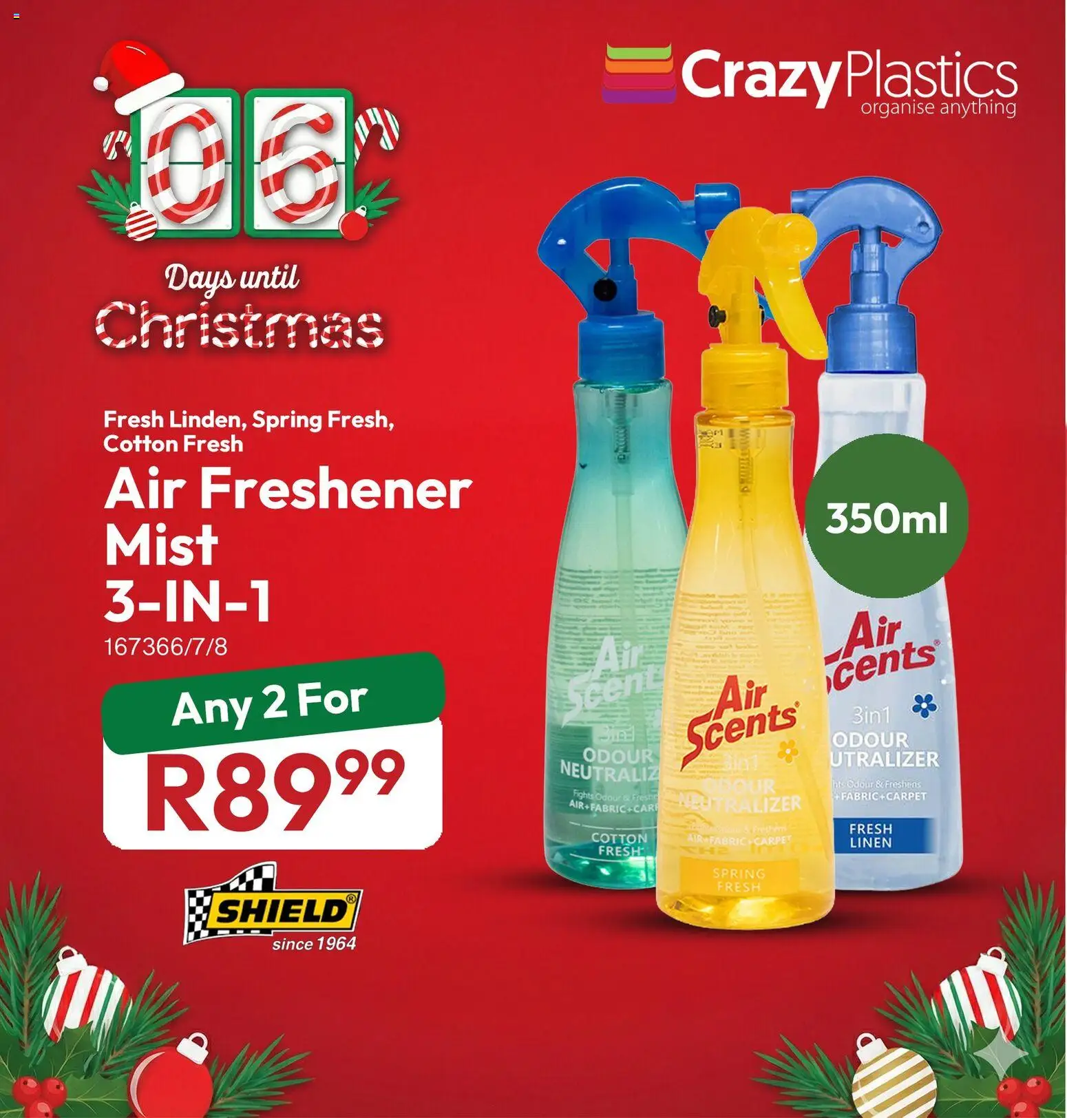 New Crazy Plastics catalogue – valid from 19.12.2025 | Page: 4 | Products: Carpet, Air freshener
