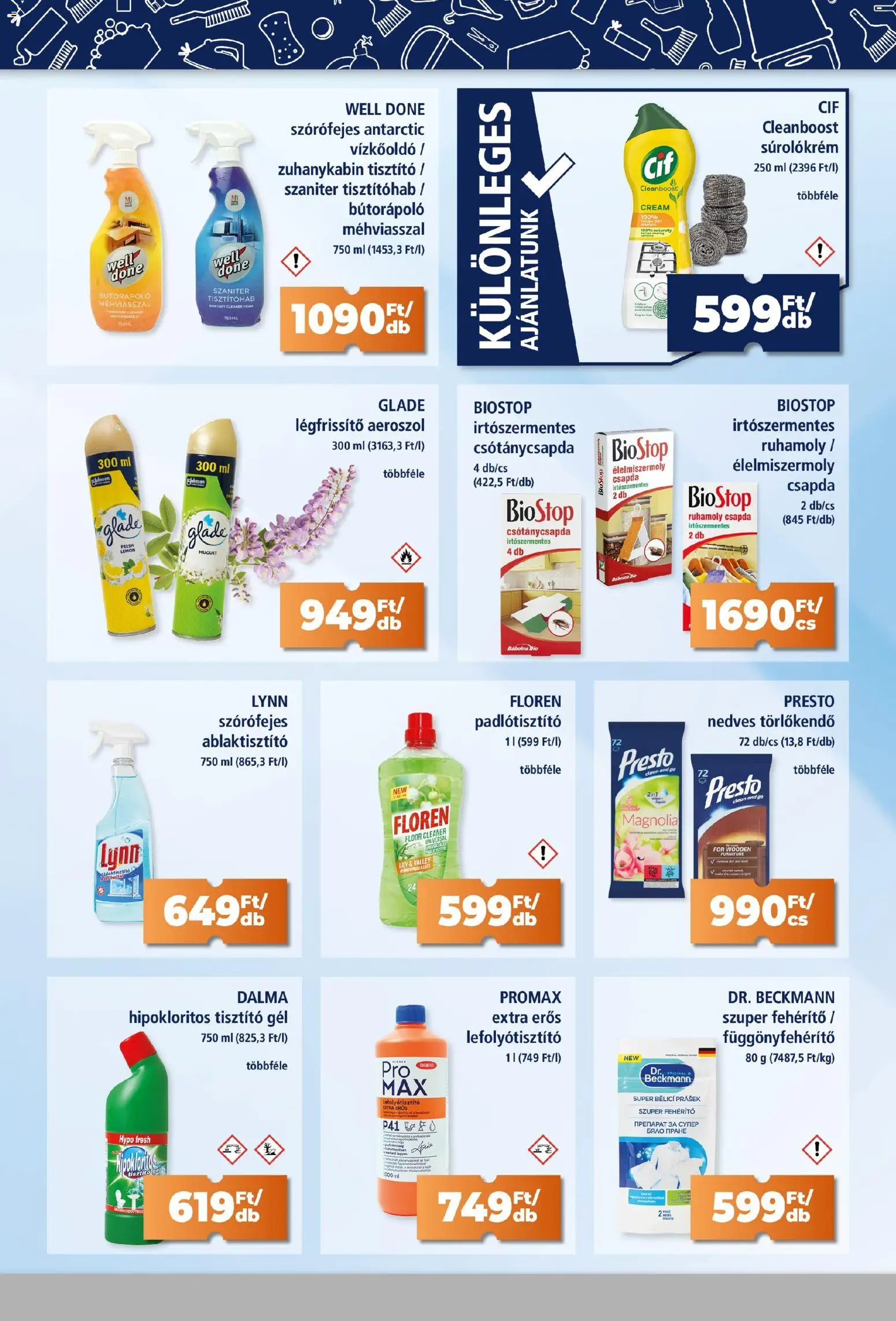 Goods Market akciós ujság - amely érvényes a következő dátumtól: 19.03.2026 | Oldal: 3 | Termékek: Zuhanykabin, Vízkőoldó, Törlőkendő, Nedves törlőkendő