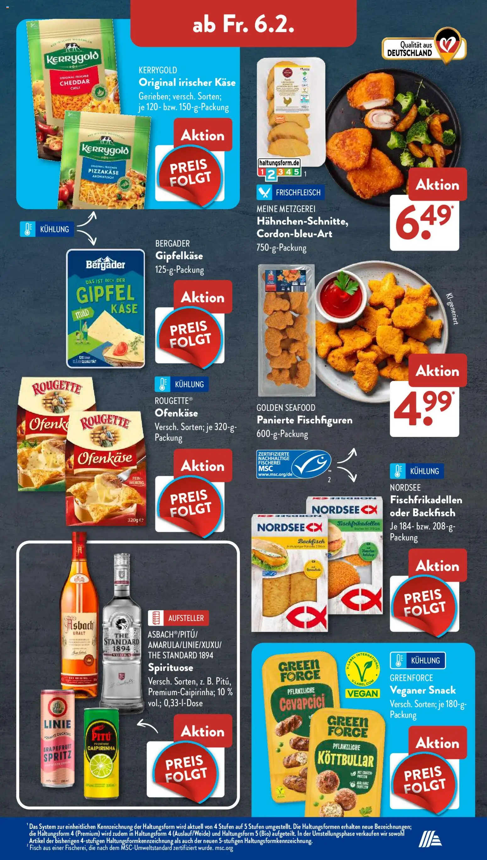 Aldi Süd Prospekt 	 – gültig ab 02.02.2026 | Seite: 13 | Produkte: Käse, Rougette ofenkase, Grapefruit, Asbach