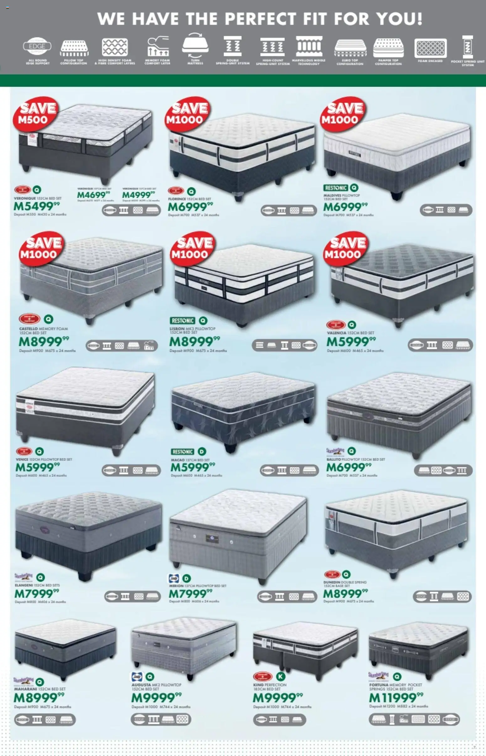 New Beares catalogue – valid from 23.02.2026 | Page: 7 | Products: Bed, Pillow, Foam