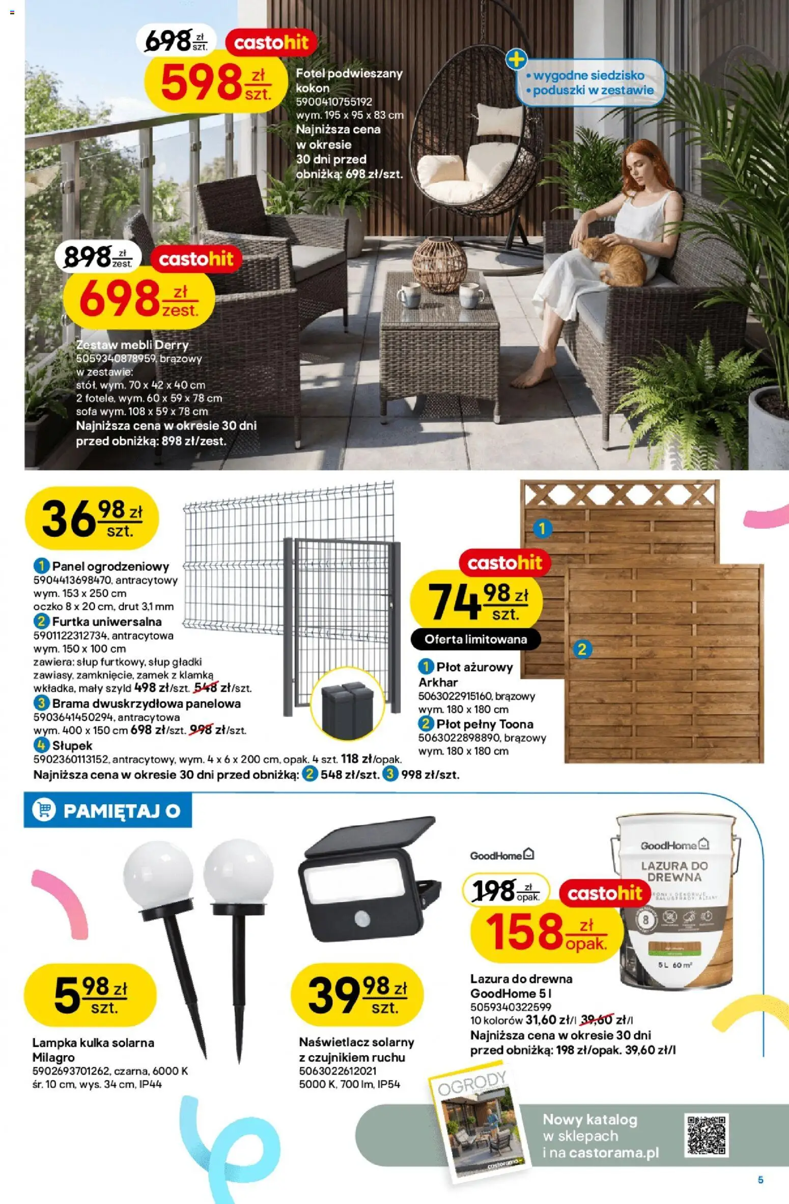 Castorama gazetka od 07.04.2026 | Strona: 5 | Produkty: Sofa, Fotel
