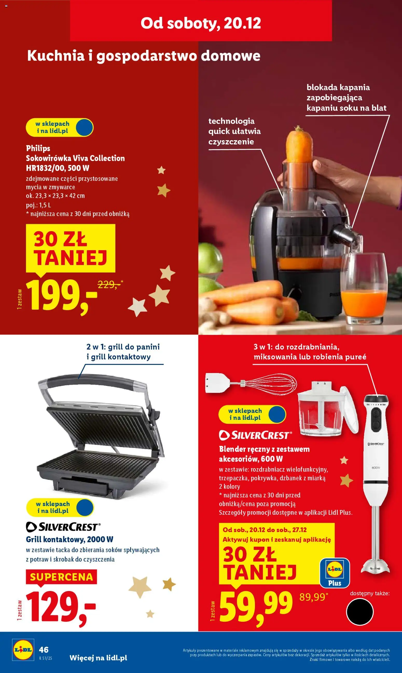 Lidl Katalog od 15.12.2025 | Strona: 52 | Produkty: Dzbanek, Grill, Panini, Blender