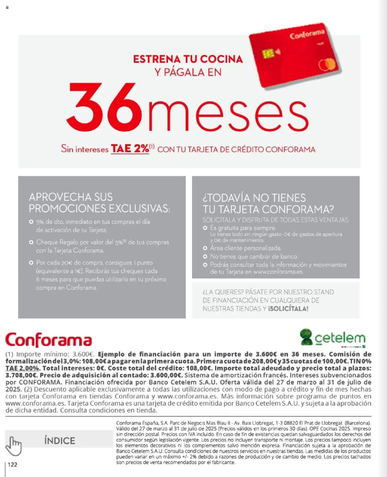 Conforama - Folleto │ válido desde el 27.03.2025 | Página: 122 | Productos: Cocina