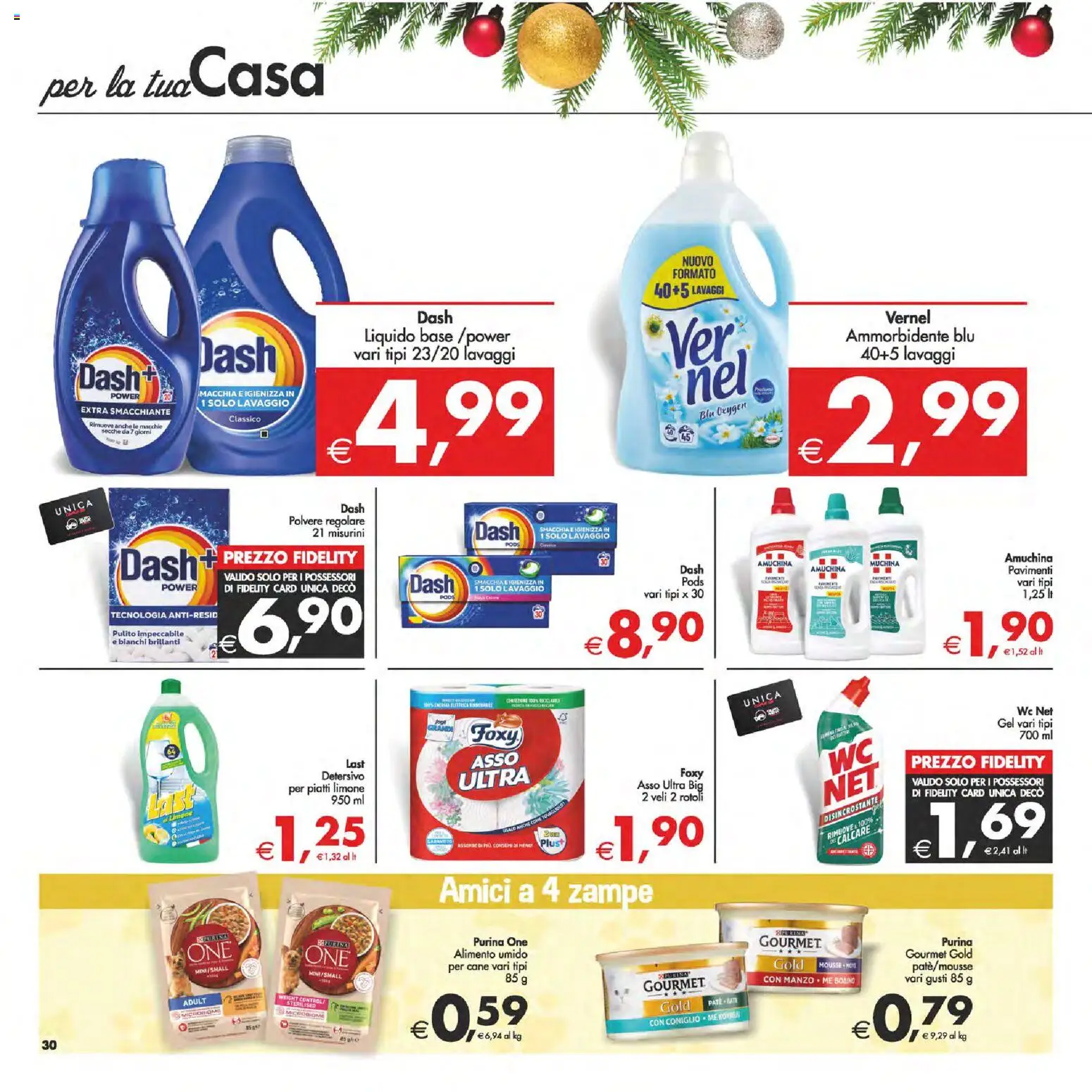 Volantino Decò del 05.12.2025 | Pagina: 30 | Prodotti: Ammorbidente, Detersivo per piatti, Limone, WC