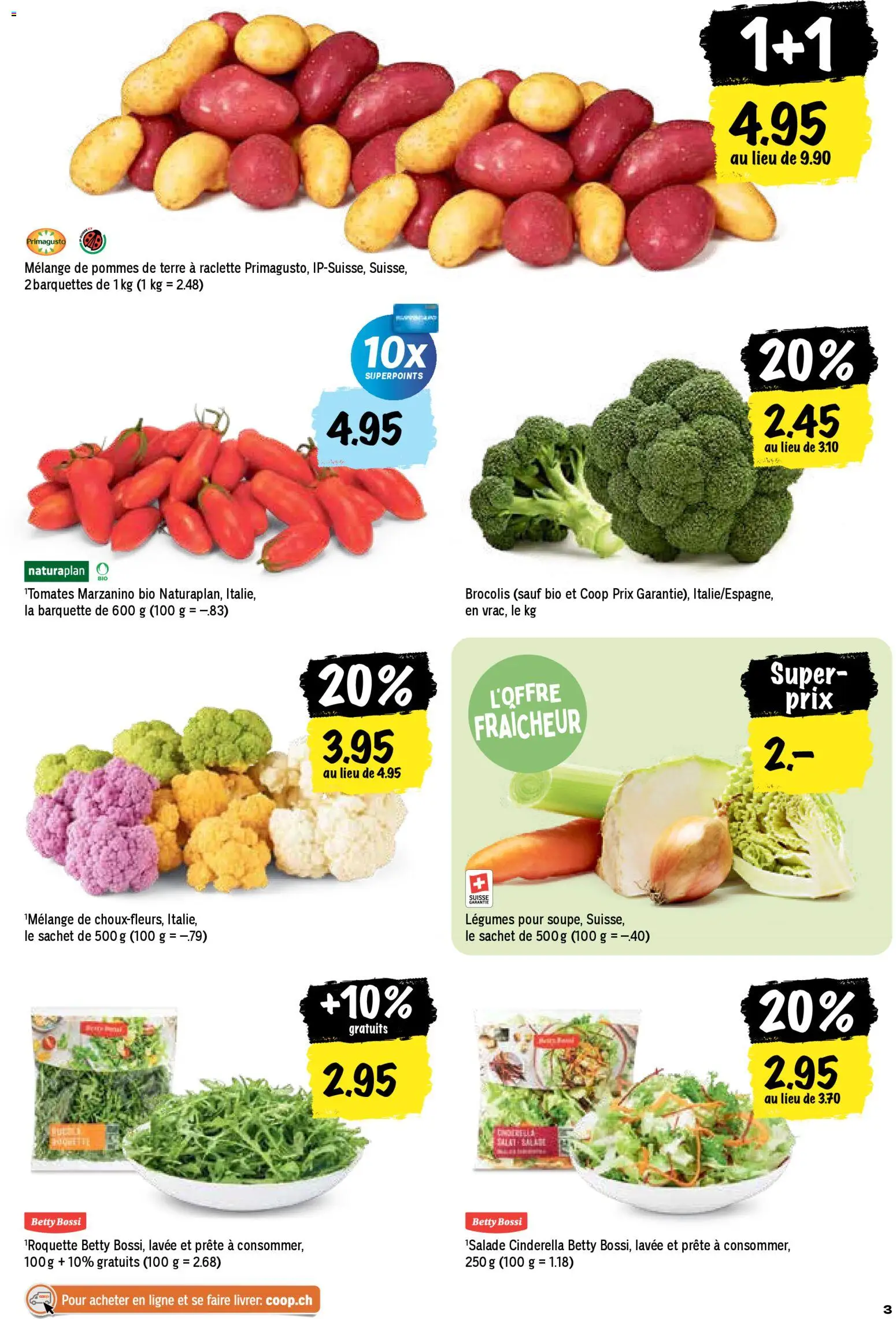 Coop - Les actions de la semaine – gültig ab 29.12.2025 | Seite: 3 | Produkte: Raclette