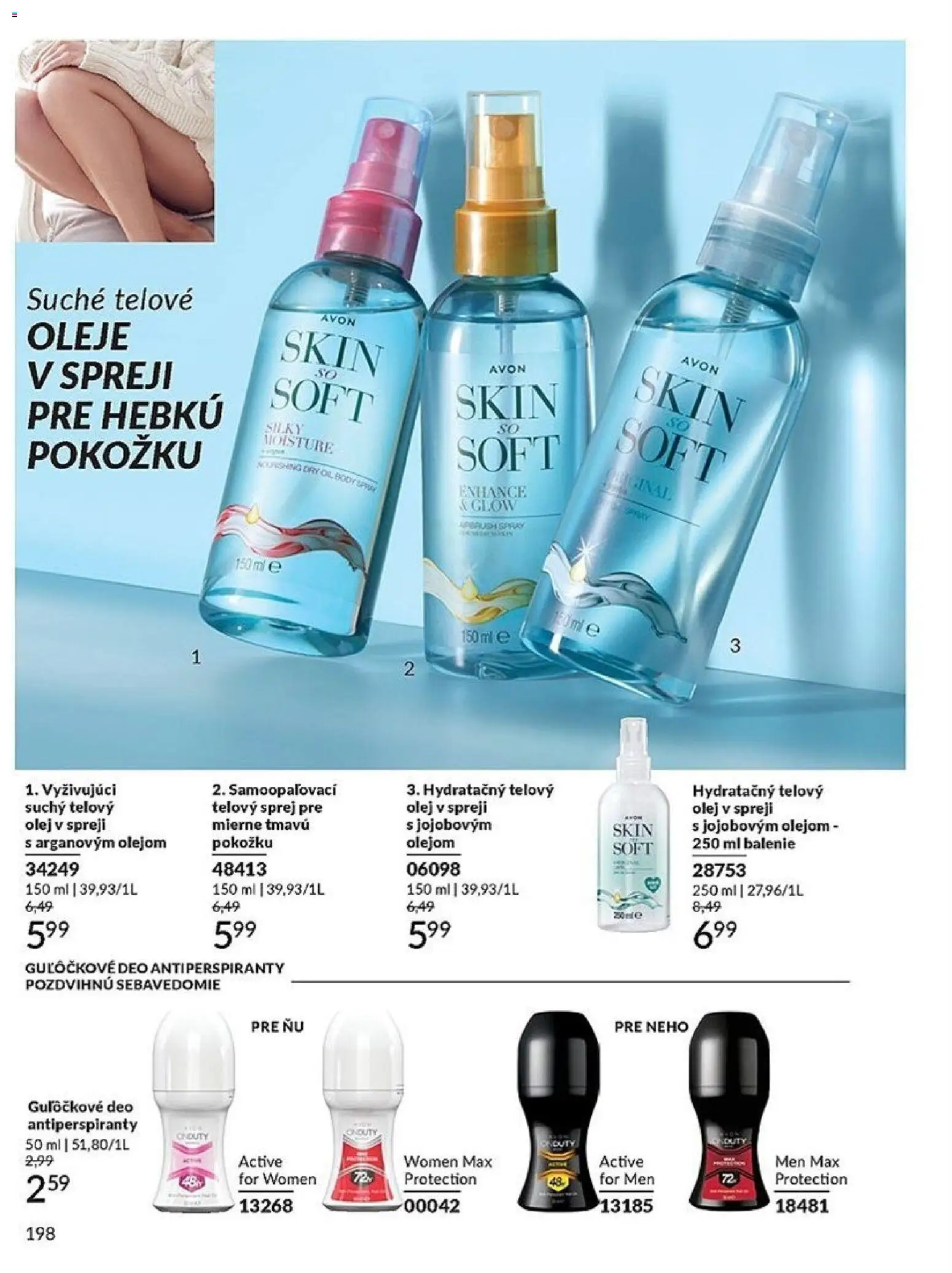 Nové Avon akcie – leták je platný od 01.12.2025 | Strana: 198 | Produkty: Olej