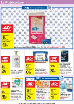 Carrefour - Prévisualisation de Carrefour catalogue semaine 6 valide à partir de 03.02.2026 | Page: 72 | Produits: Couches, Pampers, Coton, Peluche