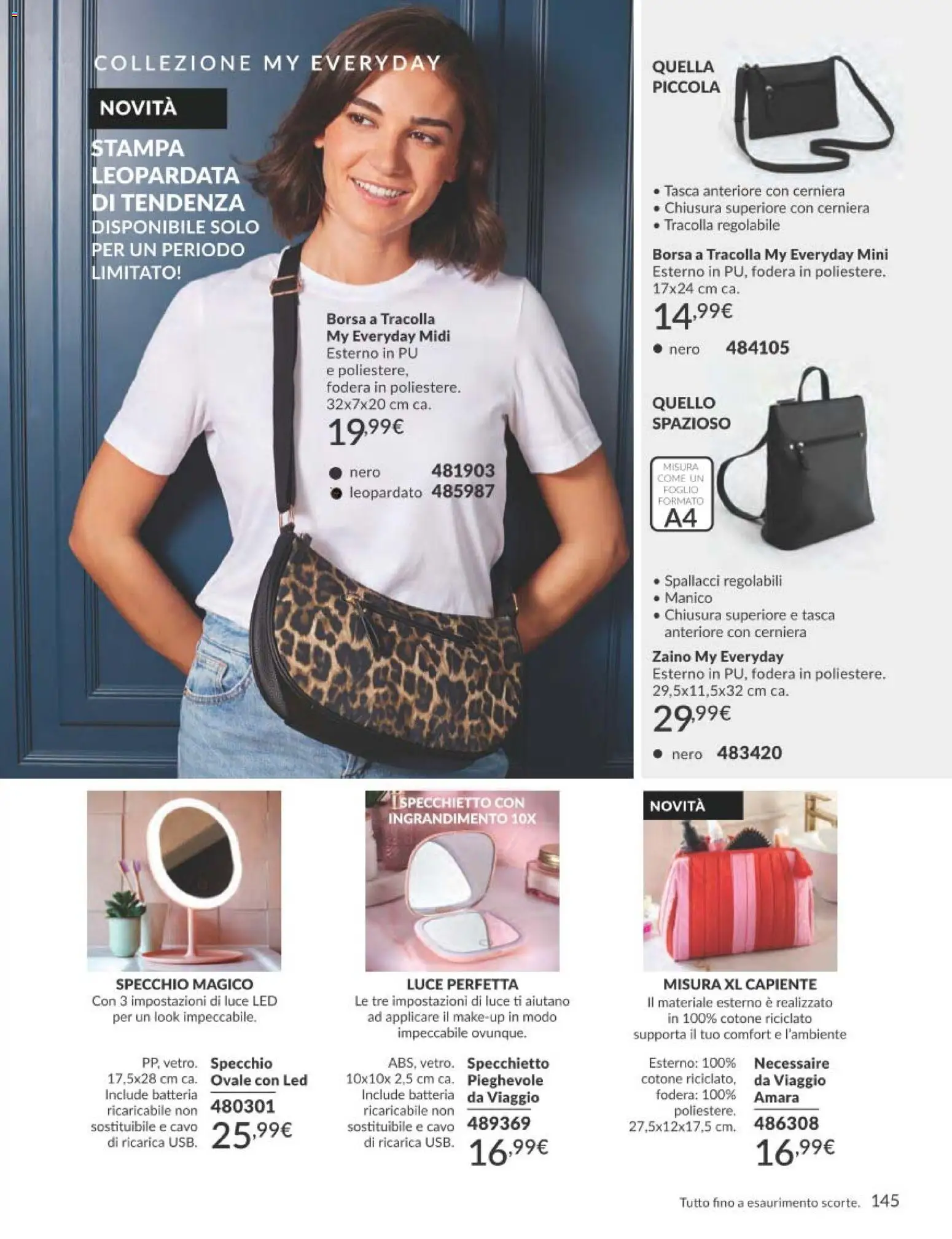 Volantino Avon del 01.03.2026 | Pagina: 145 | Prodotti: Zaino, Borsa, Stampa, Batteria