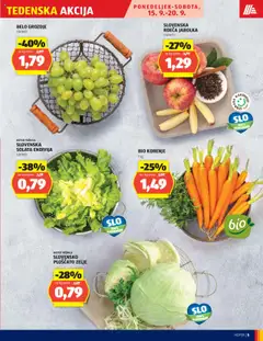 Novi Hofer katalog ponudbe – veljaven od 11.09.2025 | Stran: 5 | Izdelki: Grozdje, Kos, Jabolka, Solata