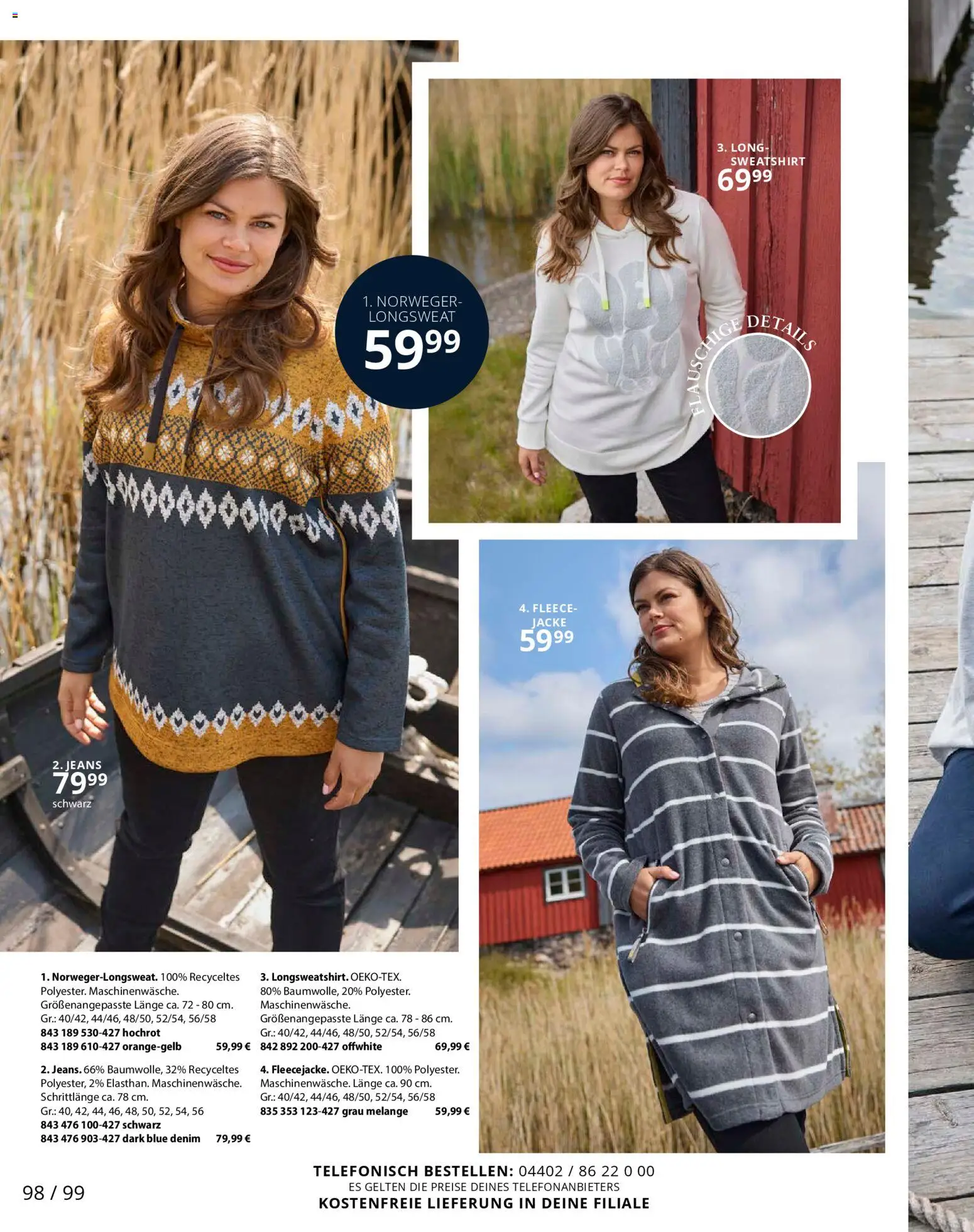 Ulla Popken Prospekt 	 – gültig ab 01.11.2025 | Seite: 98 | Produkte: Sweatshirt, Jacke, Jeans