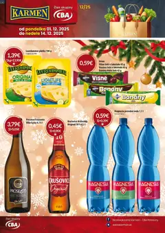 KARMEN CBA leták platný od 01.12.2025
