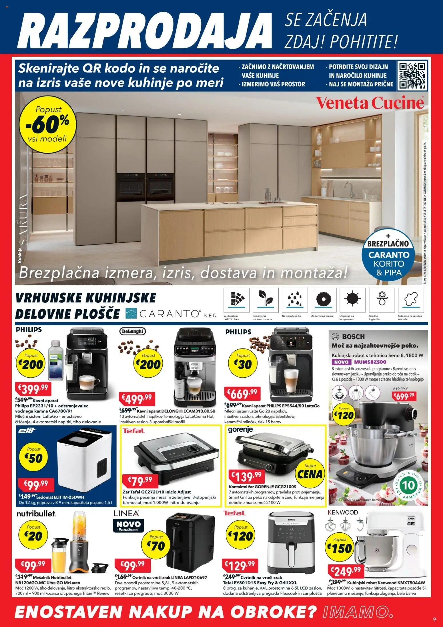 Novi Harvey Norman katalog ponudbe – veljaven od 22.12.2025 | Stran: 9 | Izdelki: Kuhinja, Ledomat, Barva, Grill