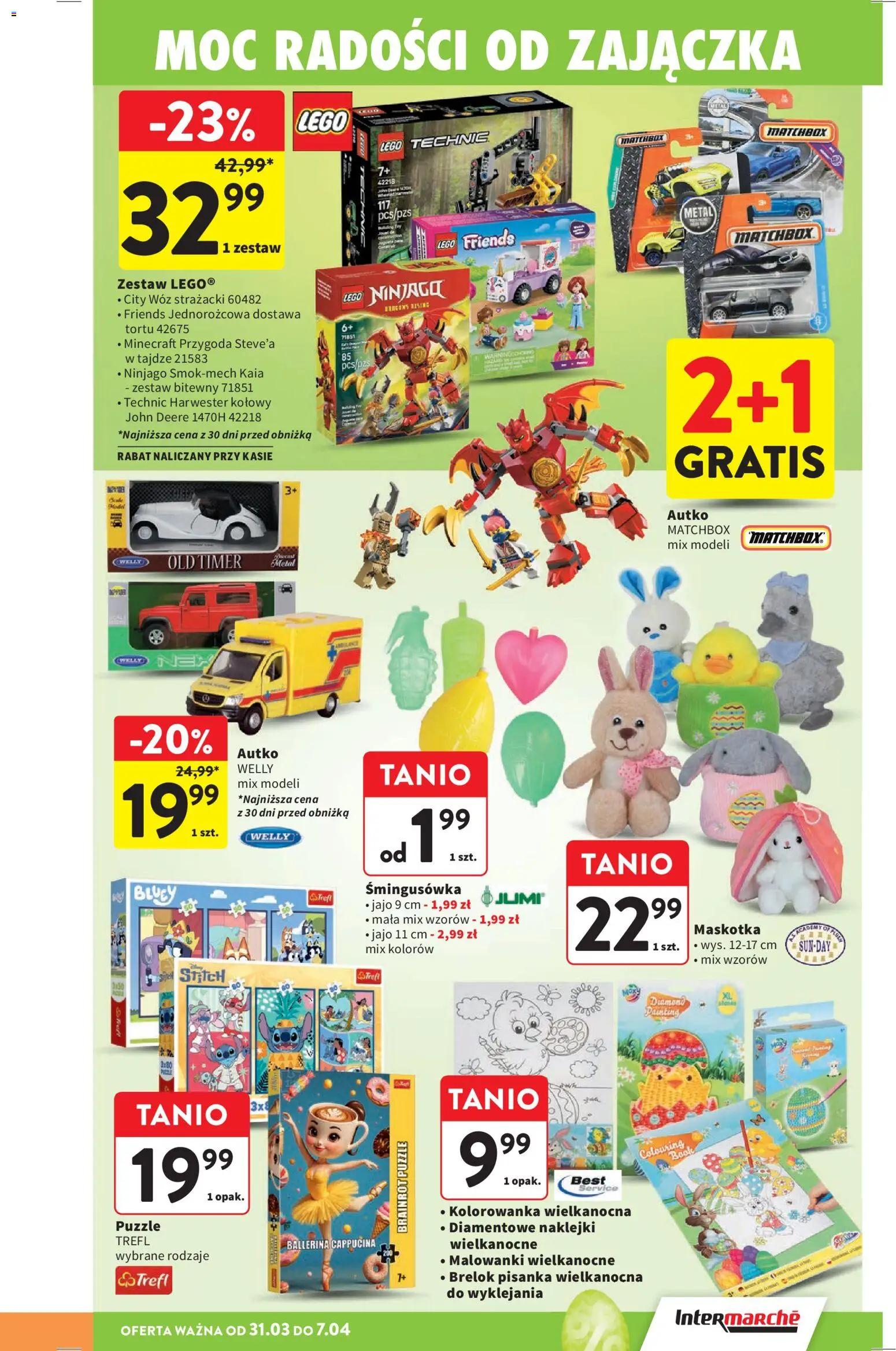 Intermarche gazetka od 31.03.2026 | Strona: 45 | Produkty: Lego, Naklejki