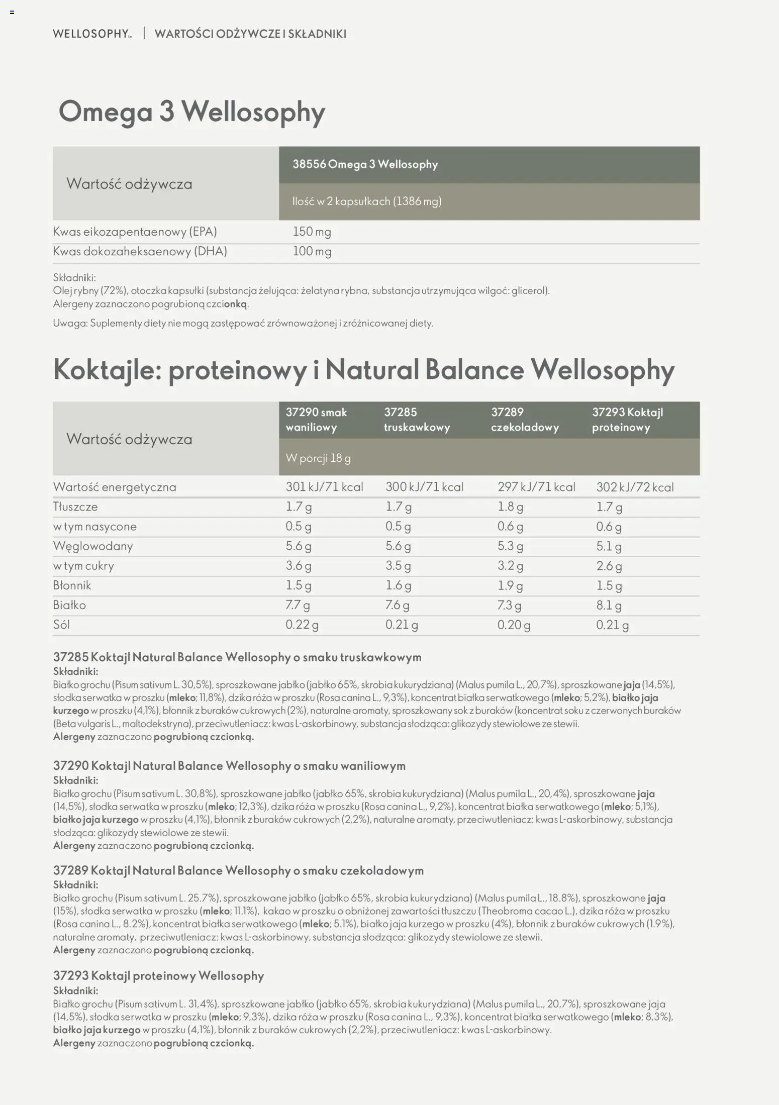 Oriflame Katalog - Przewodnik po produktach Wellosophy od 15.11.2023 | Strona: 44