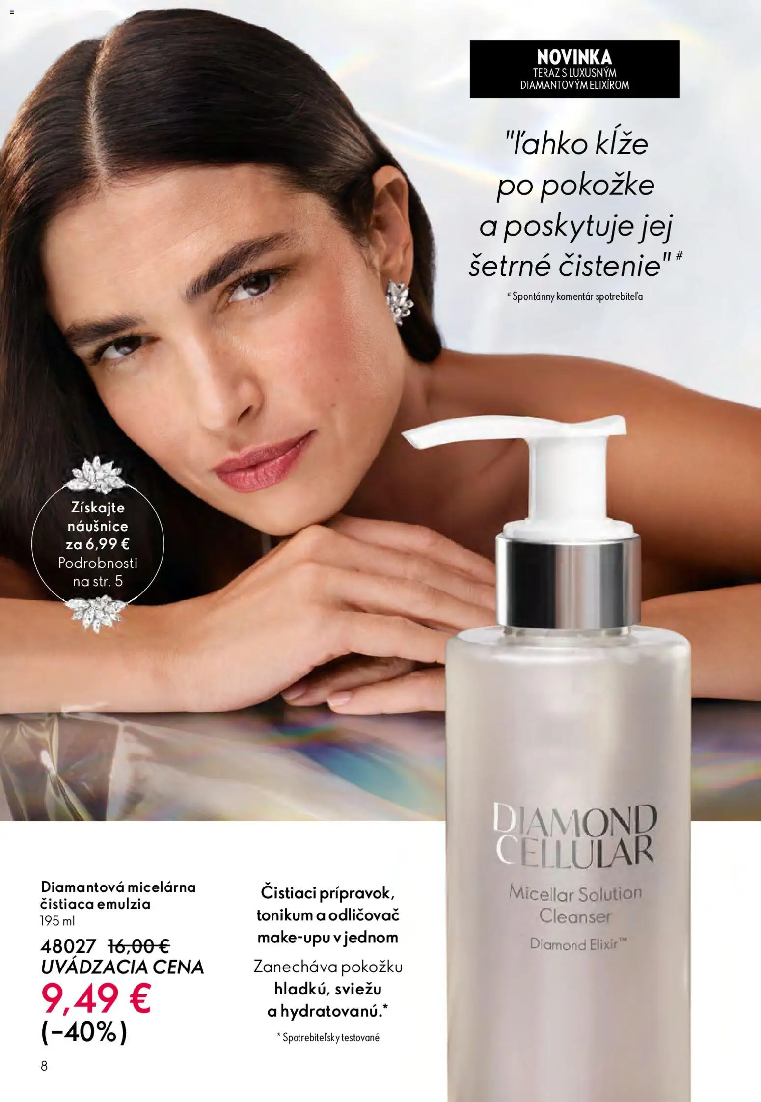 Nové Oriflame akcie – leták je platný od 06.05.2026 | Strana: 8 | Produkty: Odličovač