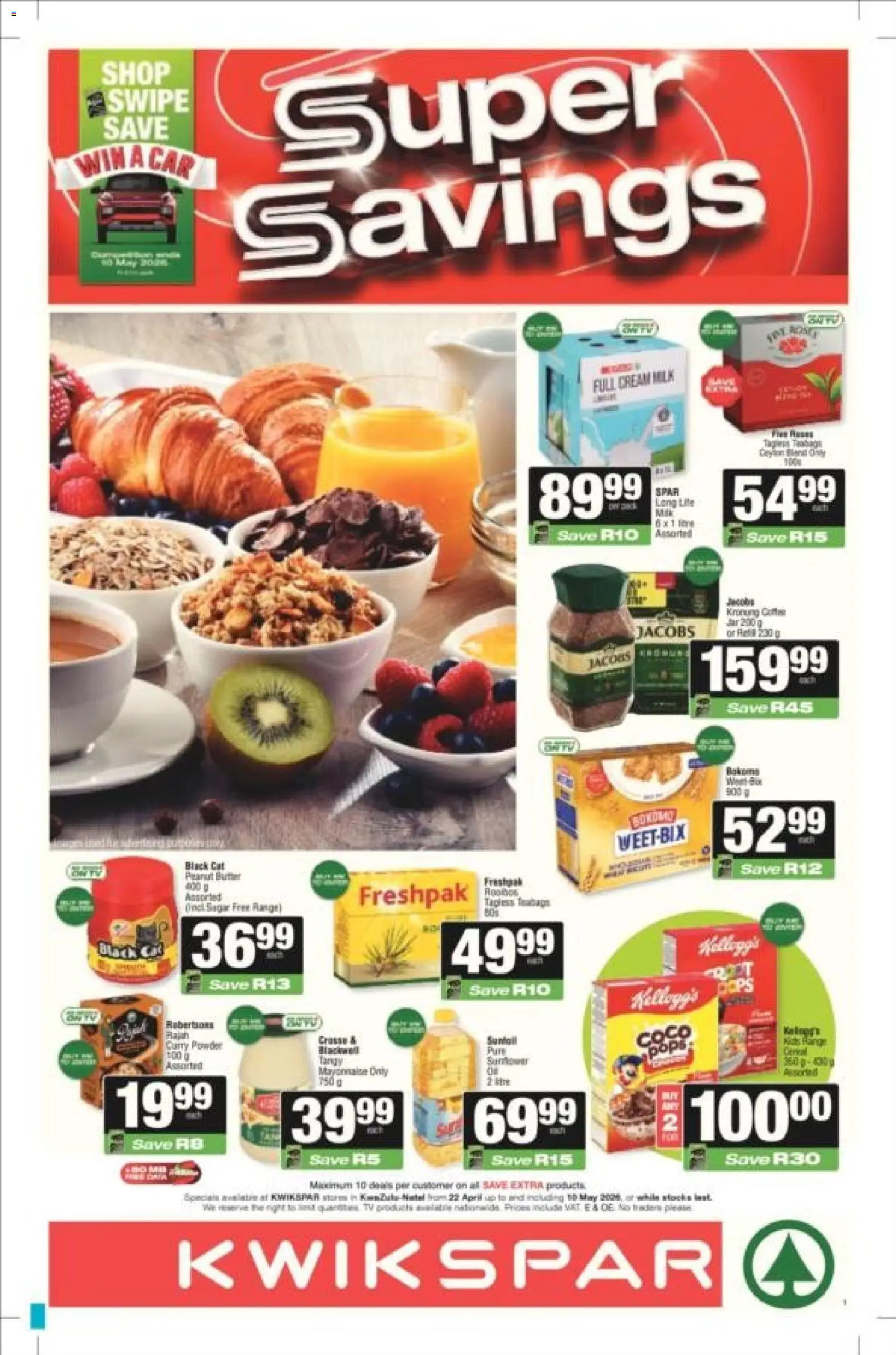 New KWIKSPAR catalogue – valid from 22.04.2026 | Page: 1 | Products: Powder, Cream, Curry powder