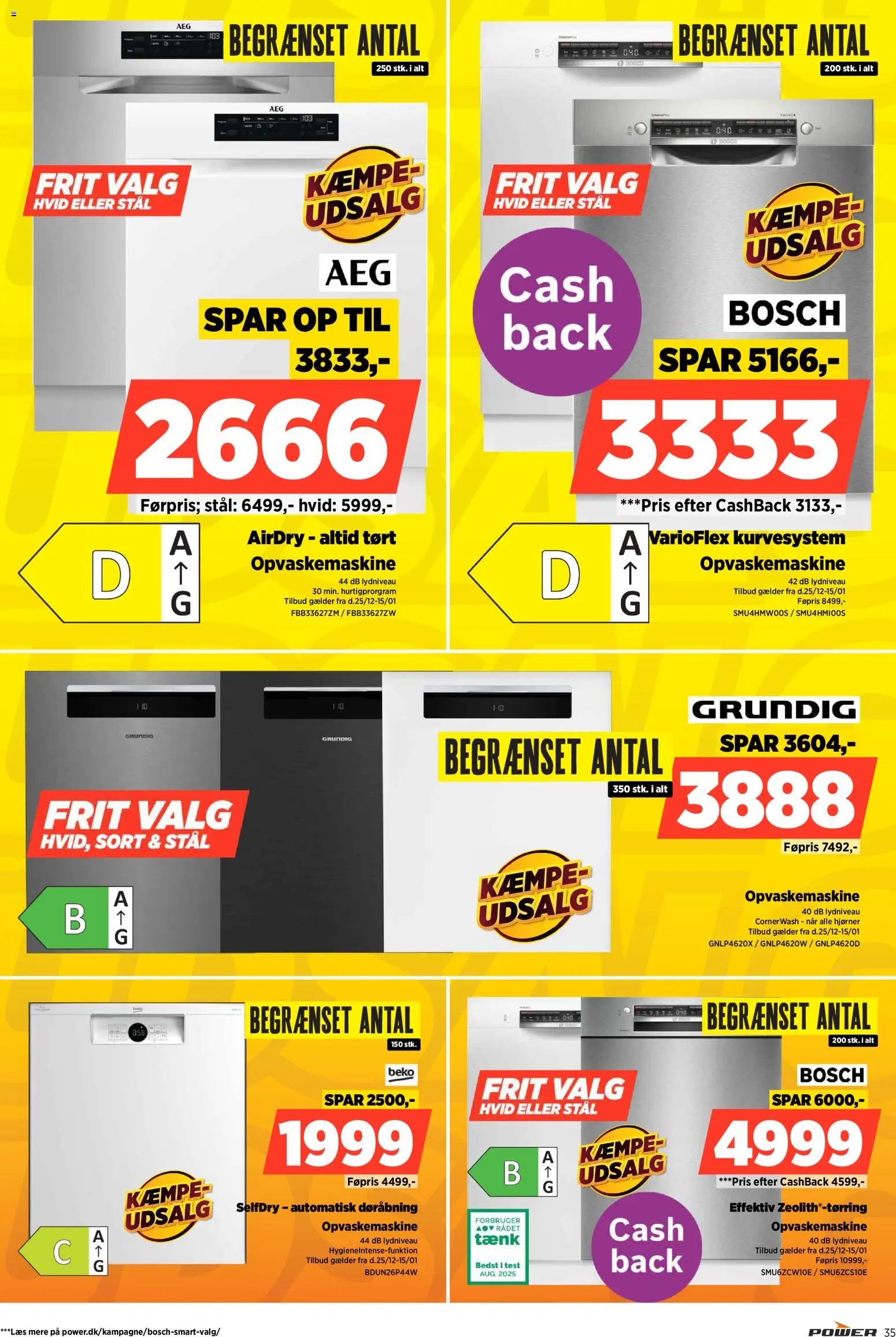 Power tilbudsavis – gyldig fra 02.01.2026 | Side: 35 | Produkter: Opvaskemaskine