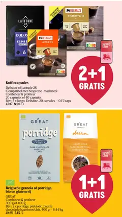 Delhaize folder week 1 - Voorbeeld van een folder van Delhaize, geldig van 02.01.2026 | Pagina: 21 | Producten: Koffiecapsules, Chocolade