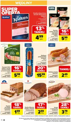 Pogląd oferty "Carrefour Gazetka" - ważna od 02.02.2026 | Strona: 18 | Produkty: Schab, Mięso, Szynka, Boczek