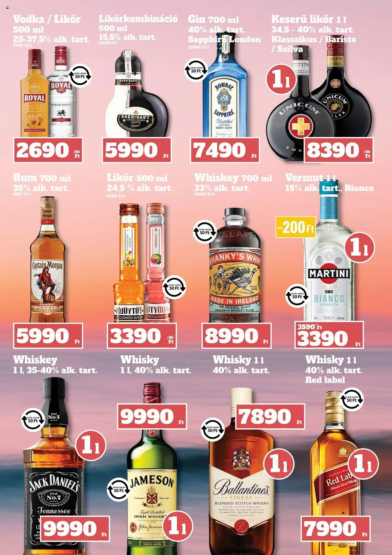 Family Diszkont akciós ujság - amely érvényes a következő dátumtól: 11.09.2025 | Oldal: 22 | Termékek: Görögdinnye, Jameson, Likőr, Whisky
