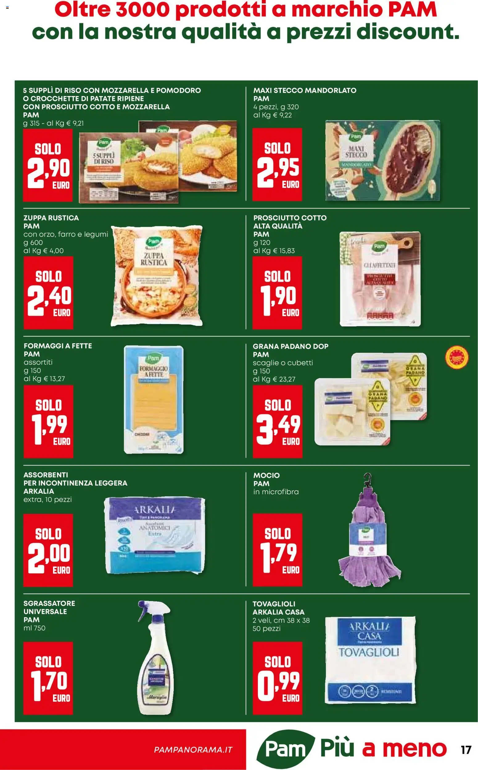 Volantino Panorama del 15.01.2026 | Pagina: 17 | Prodotti: Mocio, Sgrassatore, Mozzarella, Farro