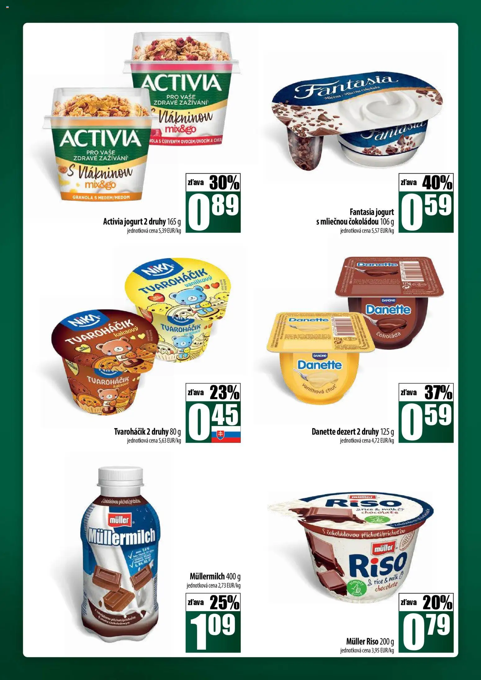 Nové COOP Jednota akcie – leták je platný od 23.10.2025 | Strana: 26 | Produkty: Jogurt