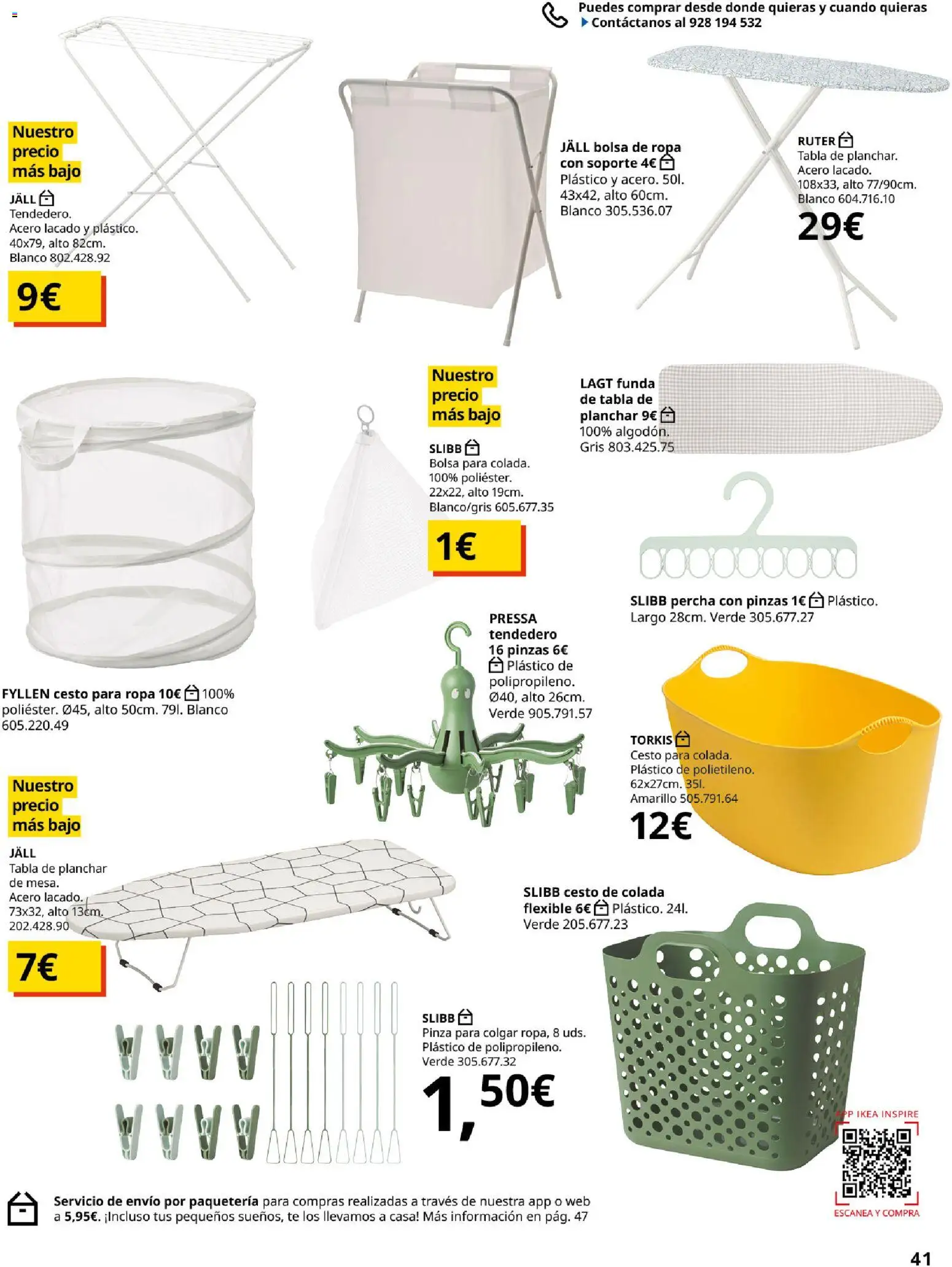 IKEA - Precios bajos │ válido desde el 13.04.2026 | Página: 41 | Productos: Bolsa de ropa, Ropa, Tendedero, Bolsa
