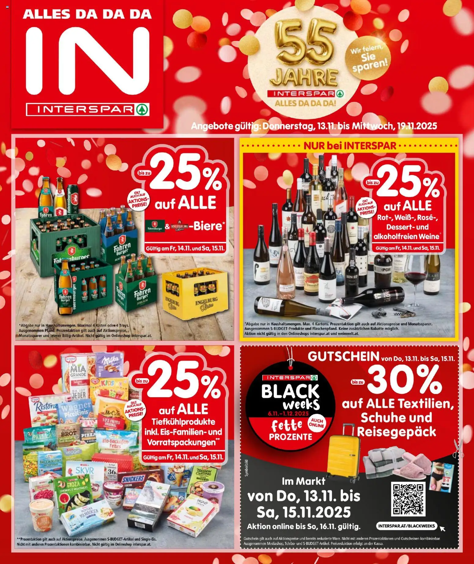 Interspar - Black Friday gültig ab 13.11.2025 | Seite: 1 | Produkte: Brot, Pizza