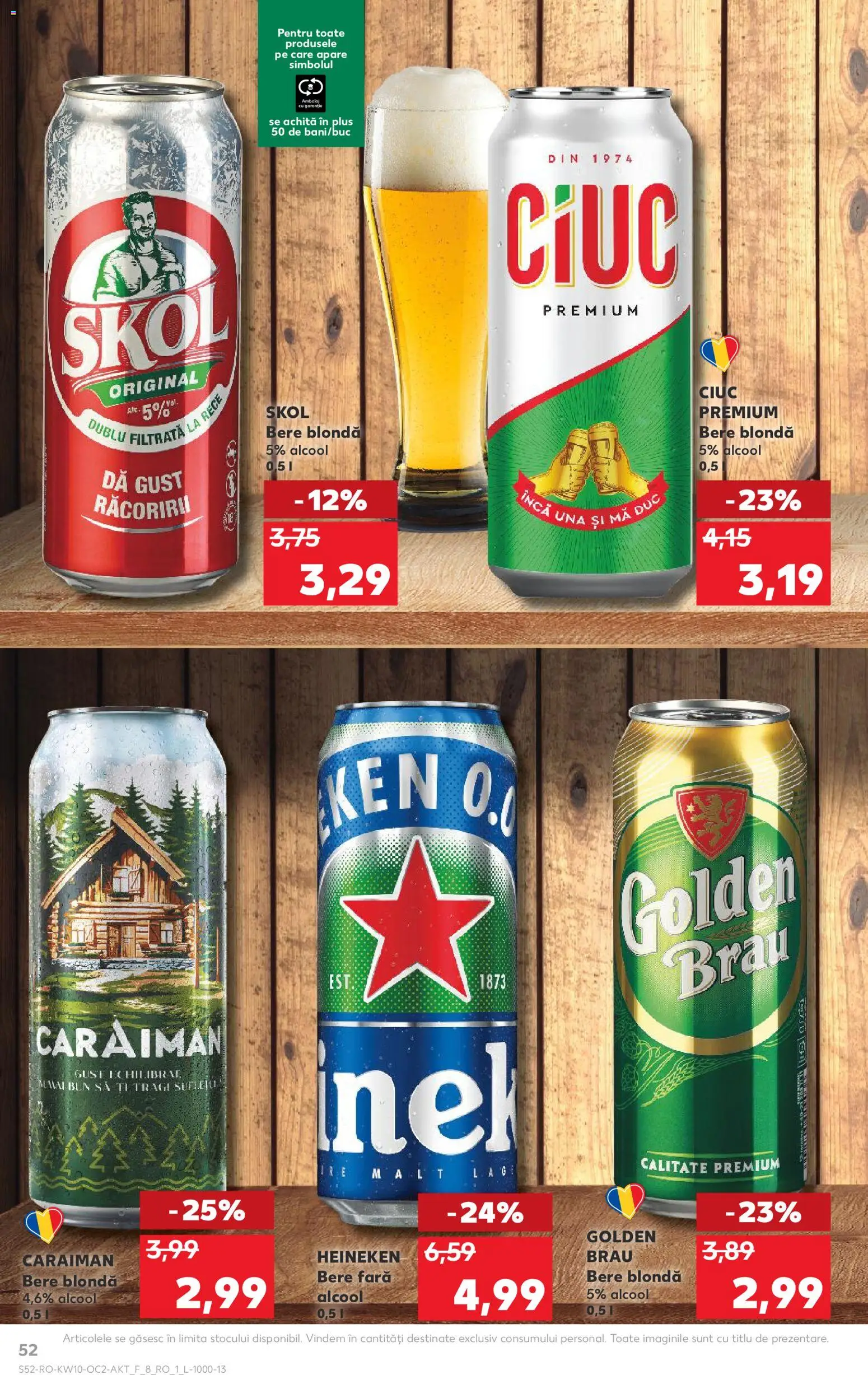Noul catalog Kaufland – valabil de la 04.03.2026 | Pagină: 52 | Produse: Atıştırmalık, Bere