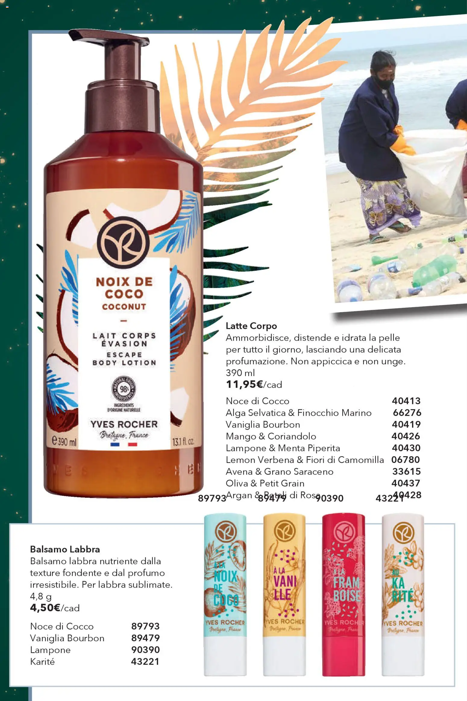 Volantino Yves Rocher del 29.11.2025 | Pagina: 62 | Prodotti: Balsamo, Bourbon, Menta, Profumo