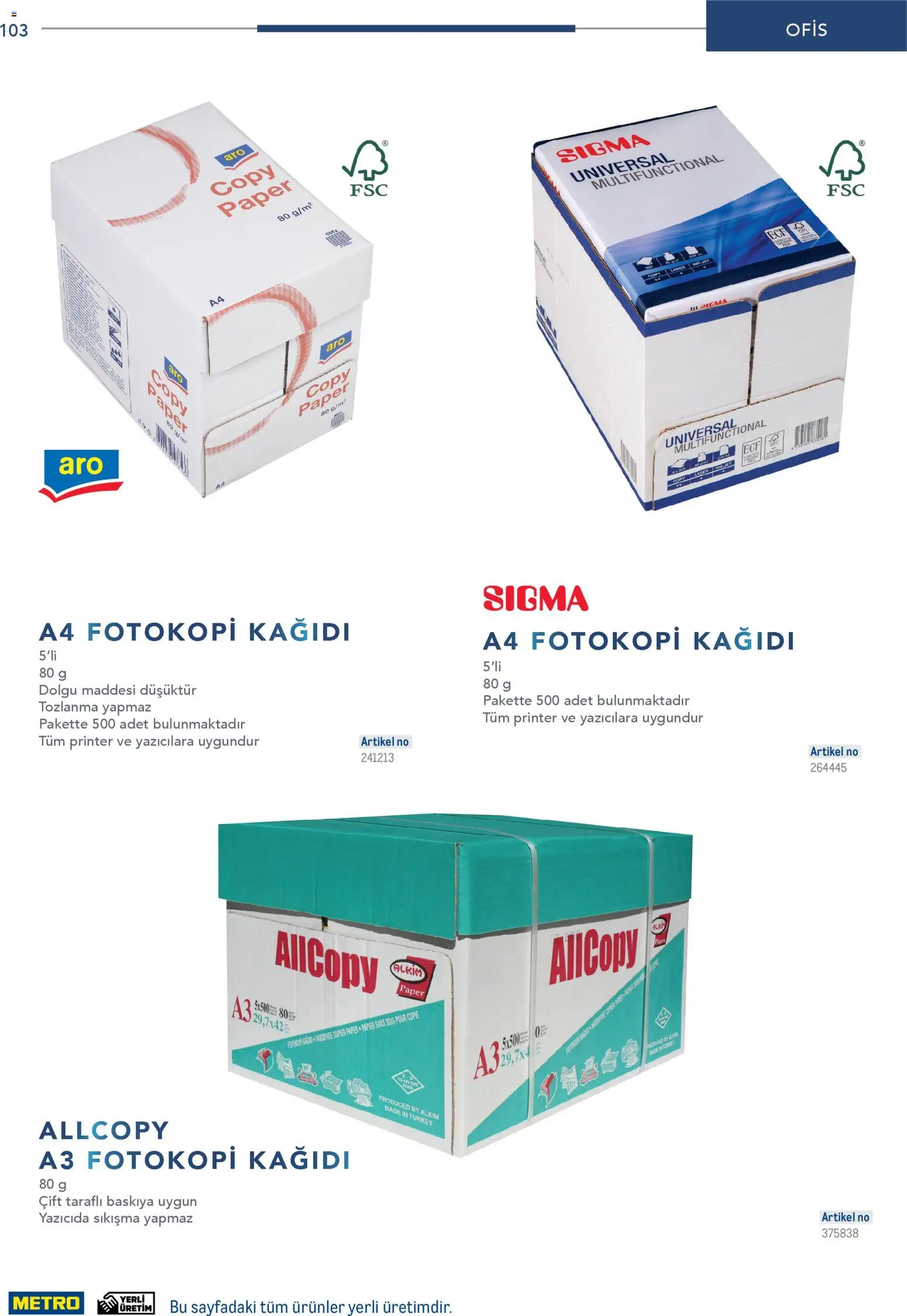 Metro - Profesyonel Çözümler - 26.12.2025 tarihinden itibaren geçerlidir | Sayfa: 103 | Ürünler: Çift taraflı